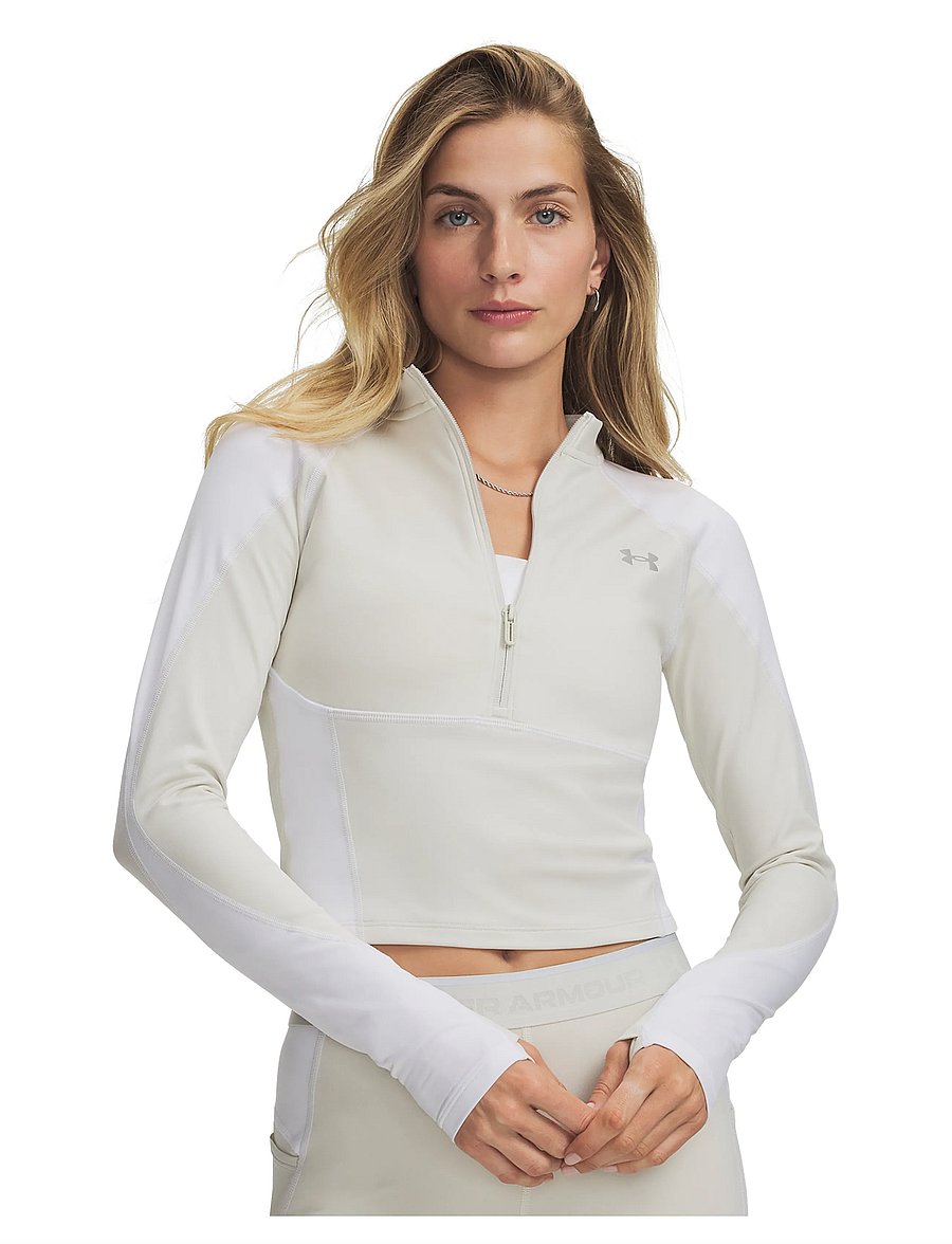 Under Armour - ColdGear Elite 1/2 Zip - långärmade tröjor - summit white - 0
