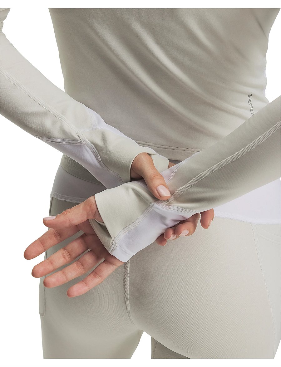 Under Armour - ColdGear Elite 1/2 Zip - långärmade tröjor - summit white - 4