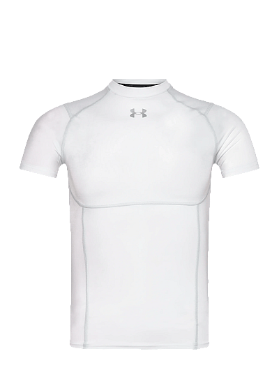 Under Armour UA HG Elite Comp SS - Oberteile & T-Shirts - WHITE / white