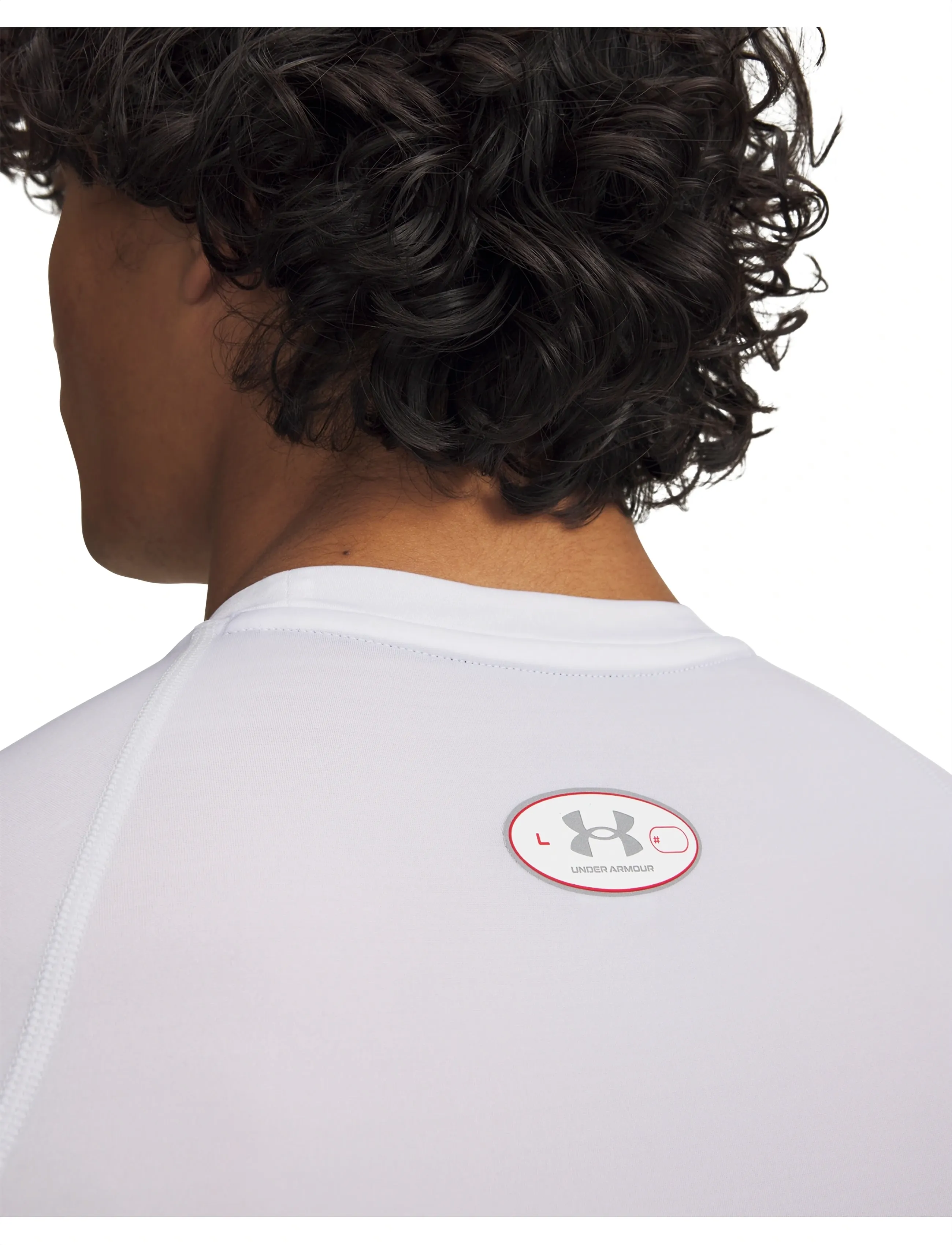 Under Armour - UA HG Elite Comp SS - t-shirts - white - 4