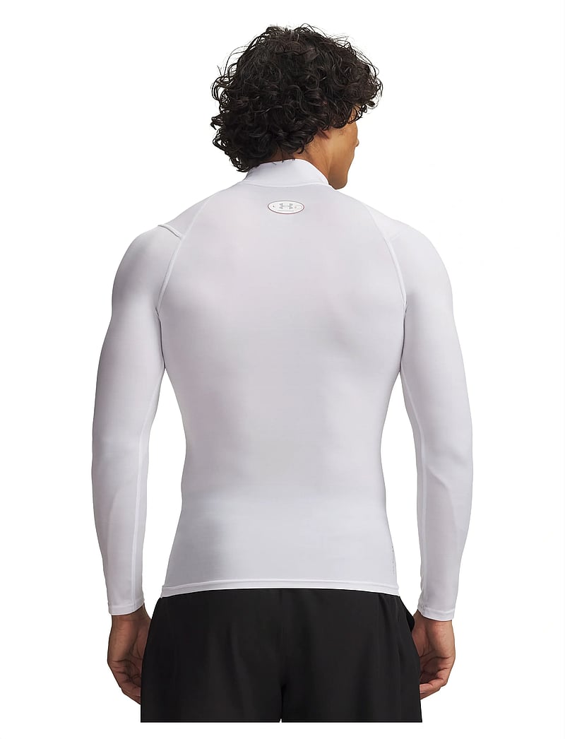 Under Armour - UA HG Elite Comp Mock LS - underställströjor - white - 3