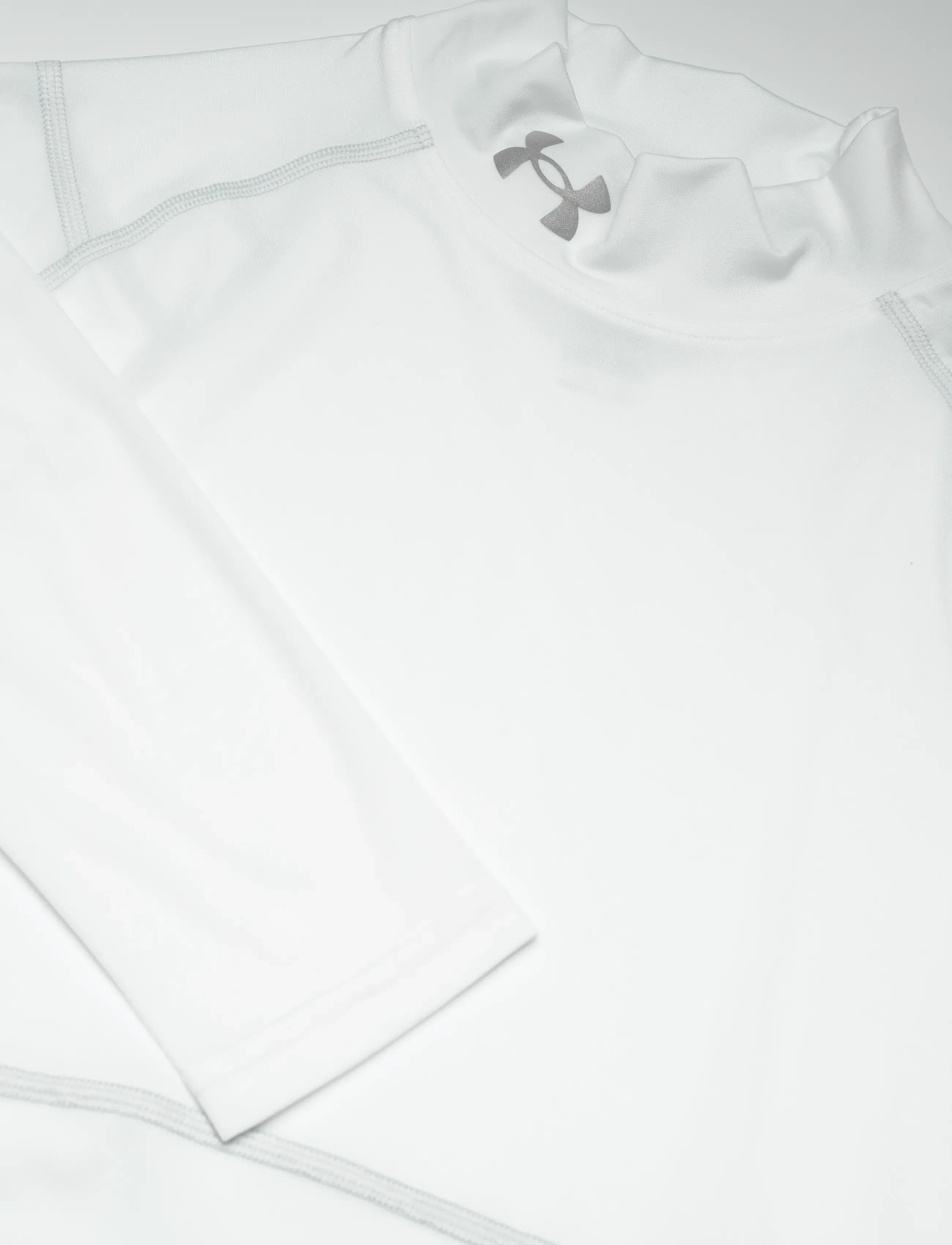 Under Armour - UA HG Elite Comp Mock LS - funktionsunterwäsche - oberteile - white - 5
