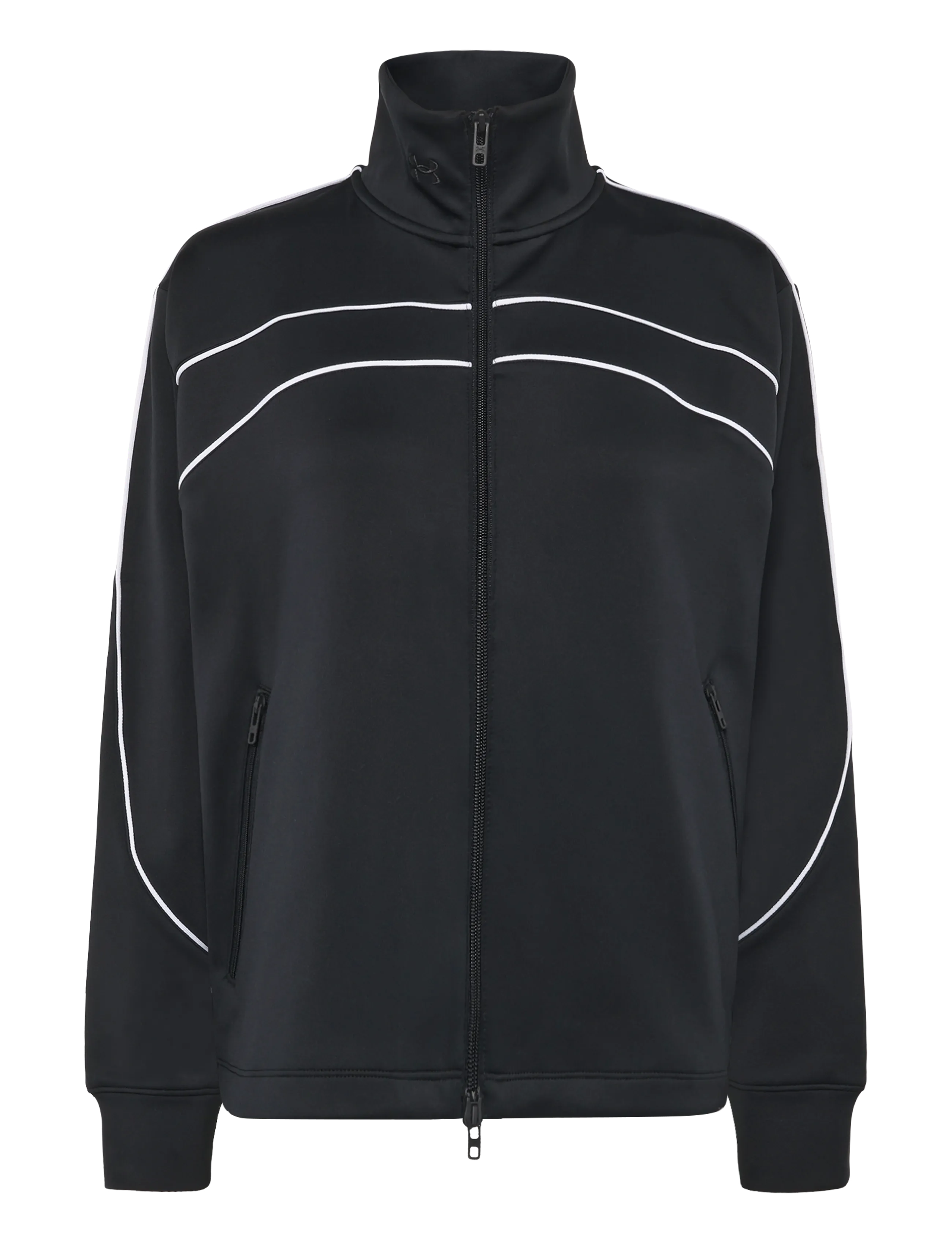 Under Armour KNIT TRACK JACKET - Tøj - BLACK / black