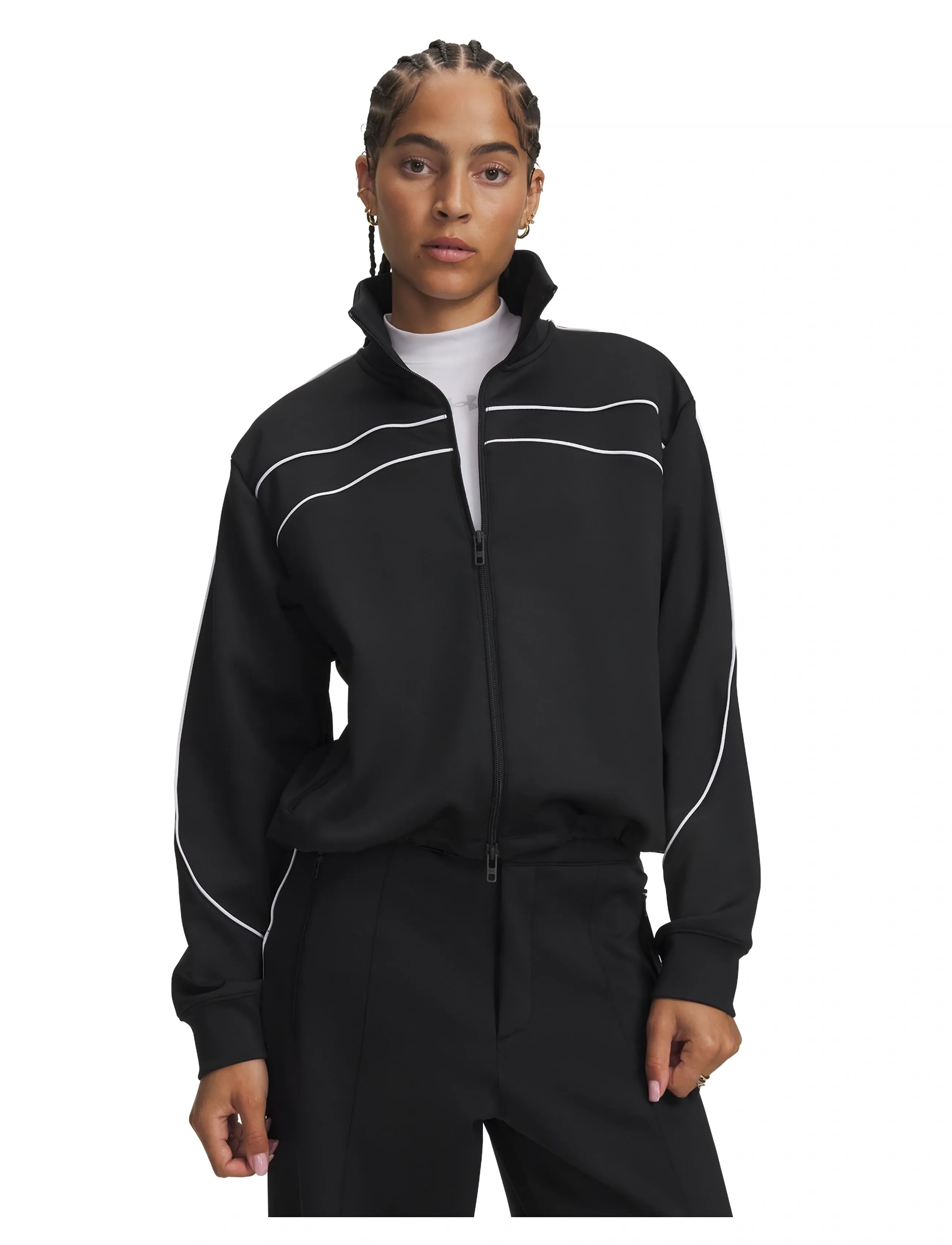 Under Armour - KNIT TRACK JACKET - sportsjakker - black - 5