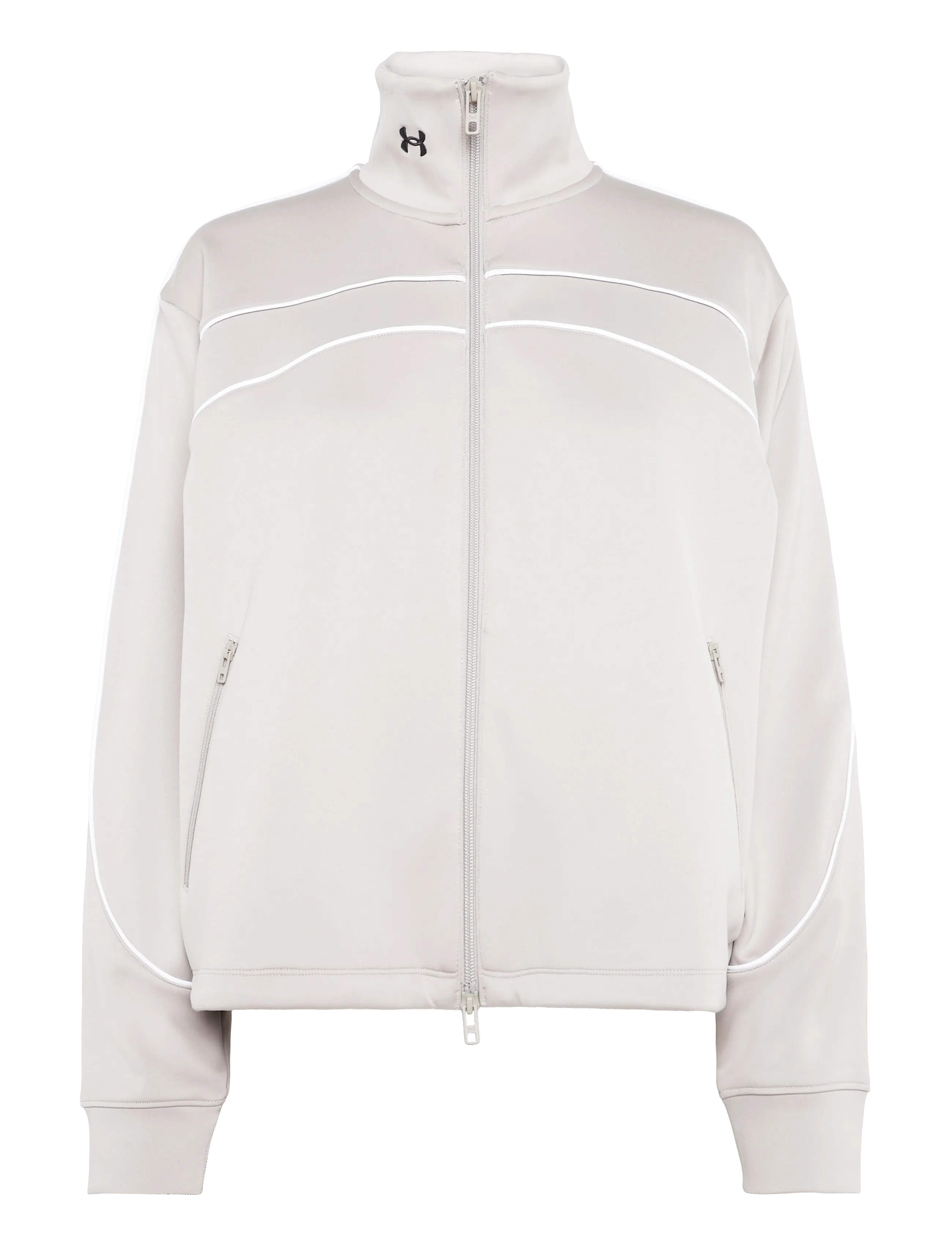 Under Armour KNIT TRACK JACKET - Joped ja mantlid - TIMBERWOLF TAUPE / beige