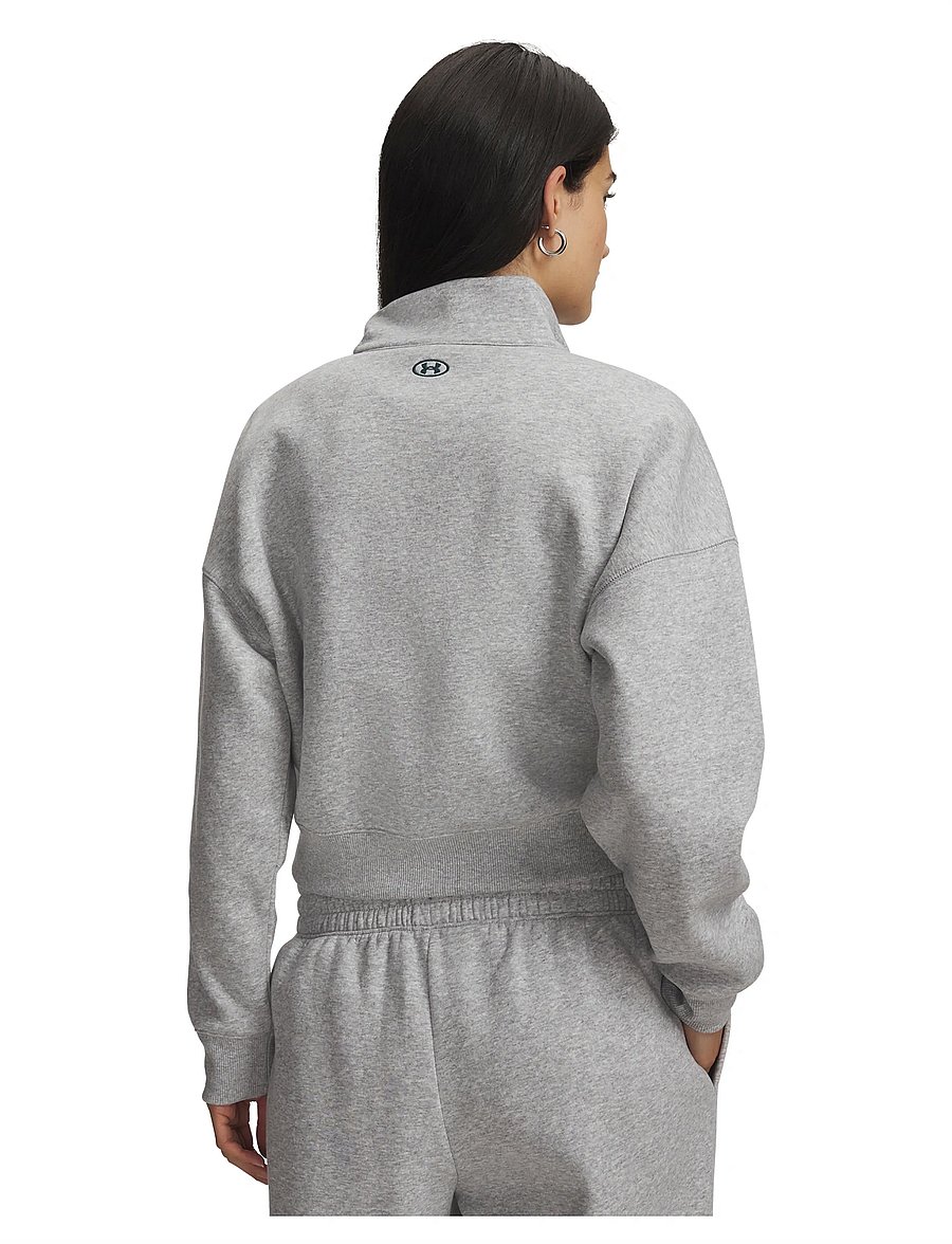 Under Armour - RIVAL FLEECE VARSITY HZ - Överdelar - mod gray light heather - 3