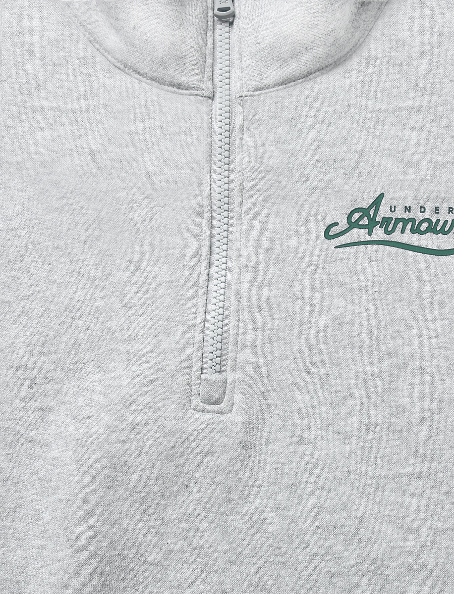 Under Armour - RIVAL FLEECE VARSITY HZ - Överdelar - mod gray light heather - 5