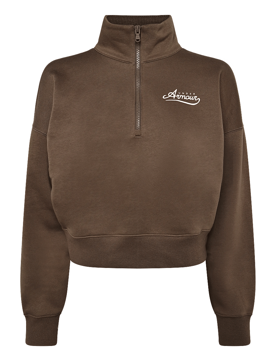 Under Armour - RIVAL FLEECE VARSITY HZ - Överdelar - peppercorn - 1