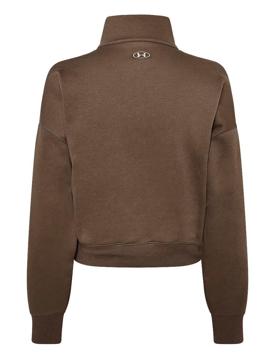 Under Armour - RIVAL FLEECE VARSITY HZ - Överdelar - peppercorn - 2
