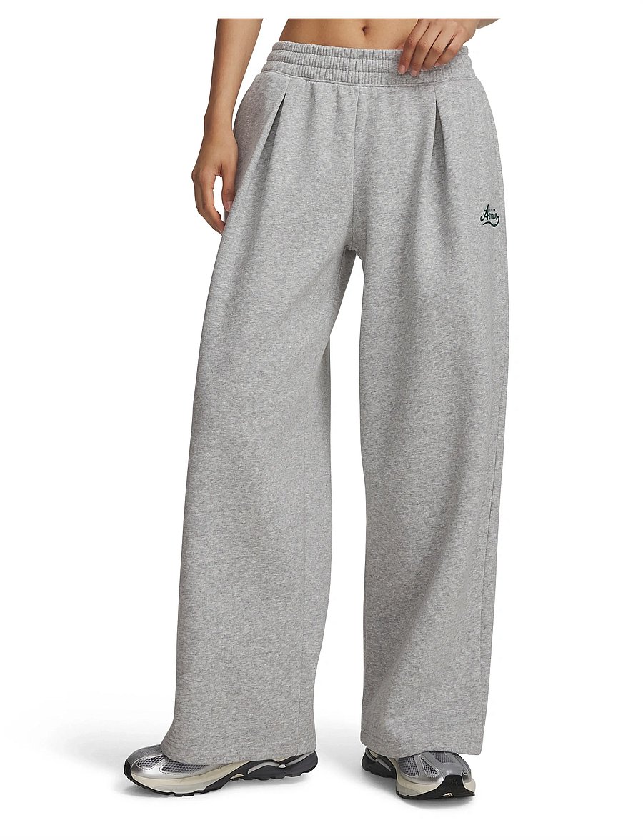 Under Armour - RIVAL PLEATED VARSITY PANT - trennipüksid - mod gray light heather - 0