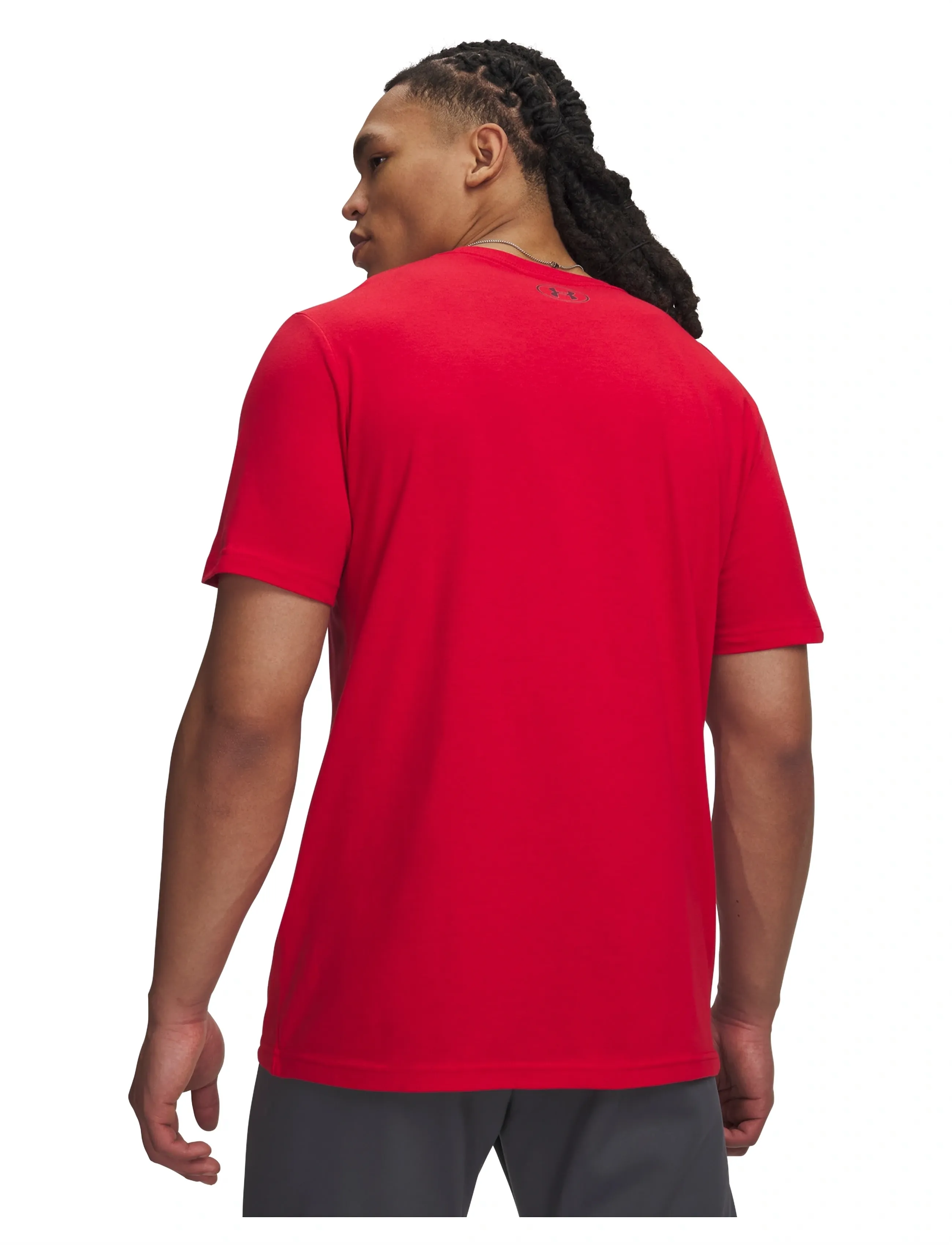 Under Armour - UA M CENTER LOGO SS - t-shirts - red - 3