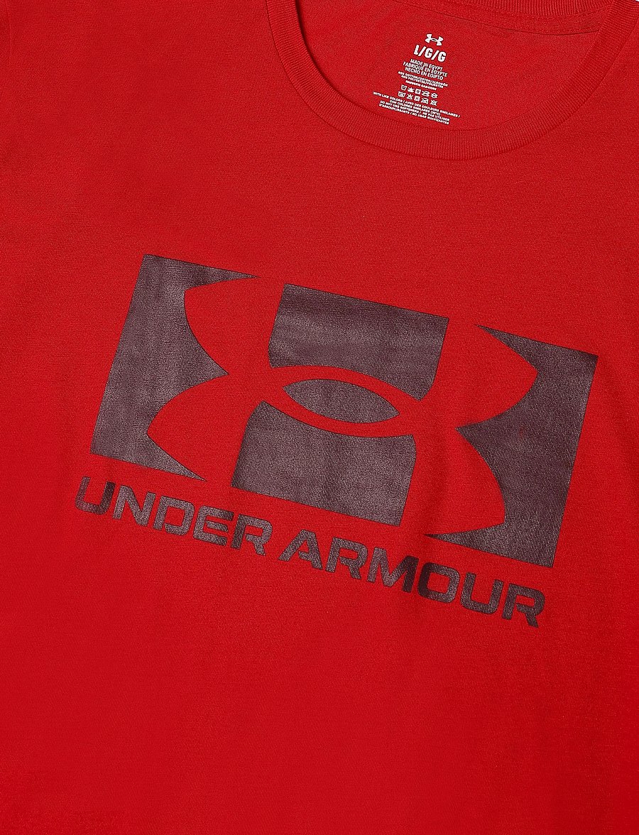 Under Armour - UA M CENTER LOGO SS - t-shirts - red - 5