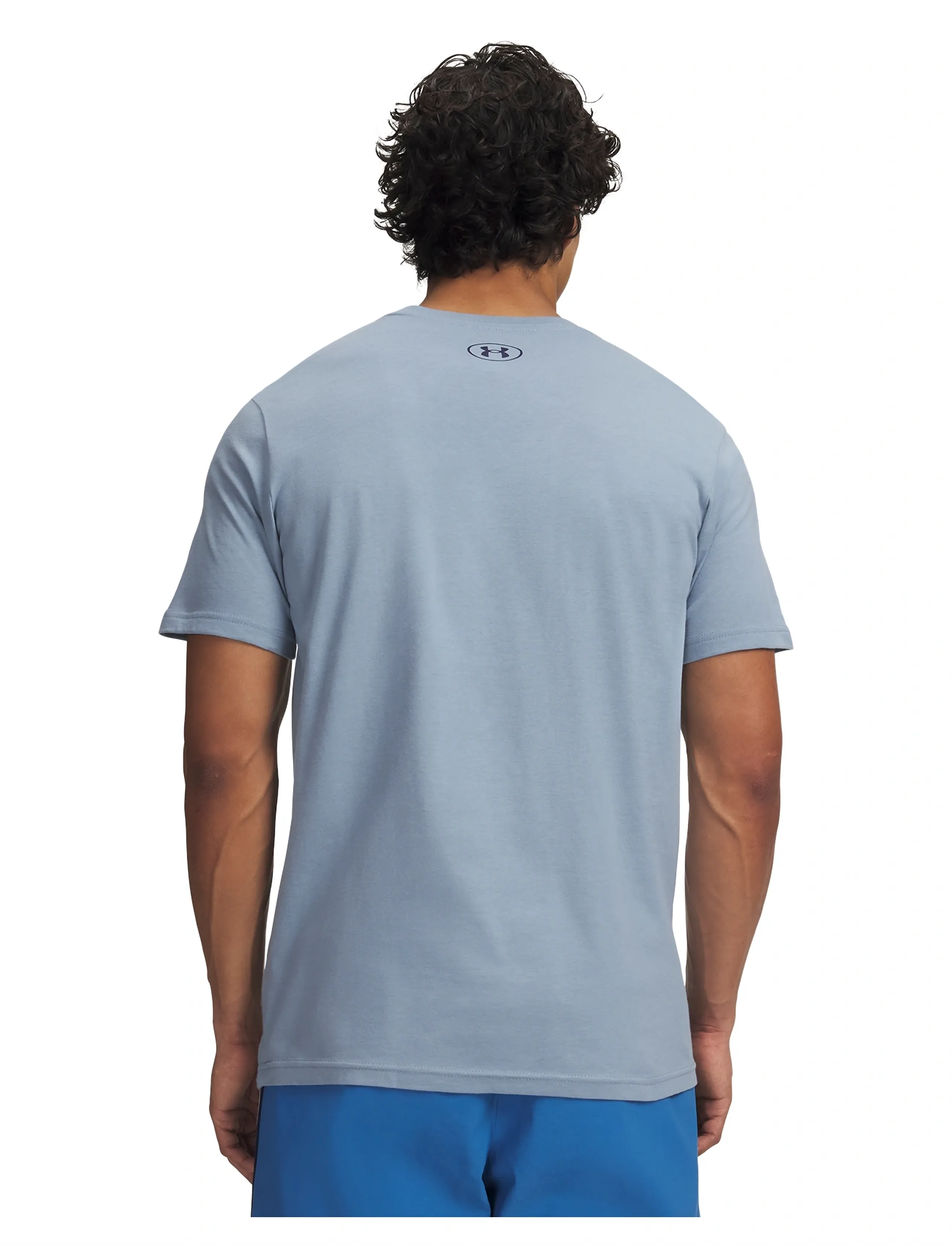 Under Armour - UA M LOGO WM SS - t-shirts - blue wind - 3