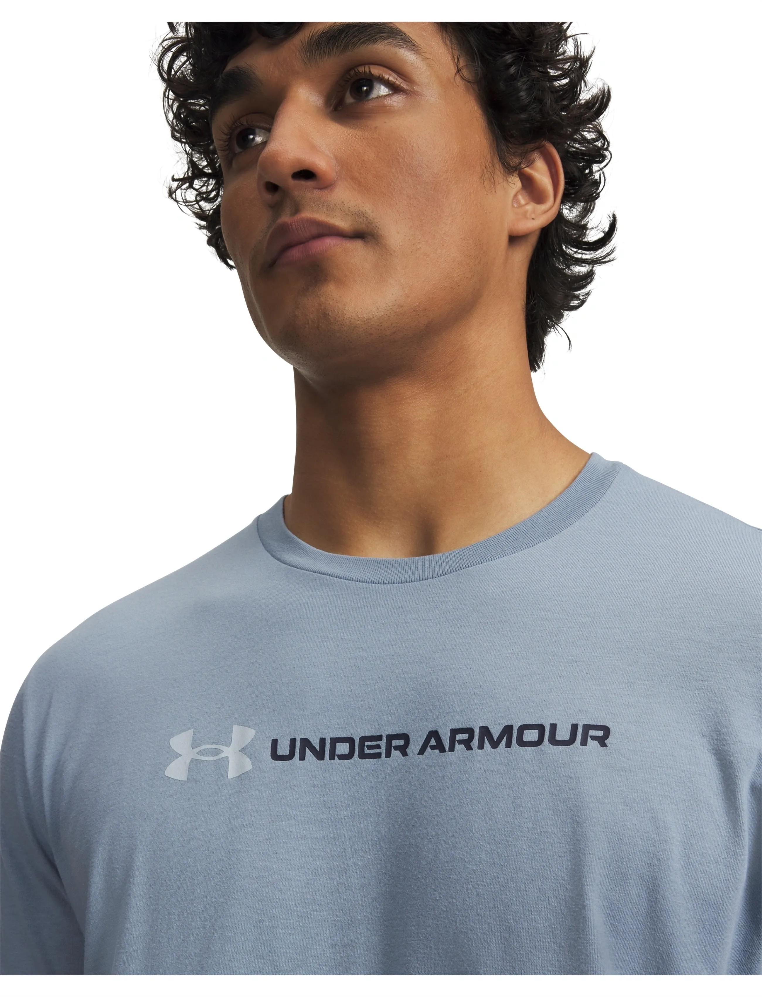 Under Armour - UA M LOGO WM SS - t-shirts - blue wind - 4