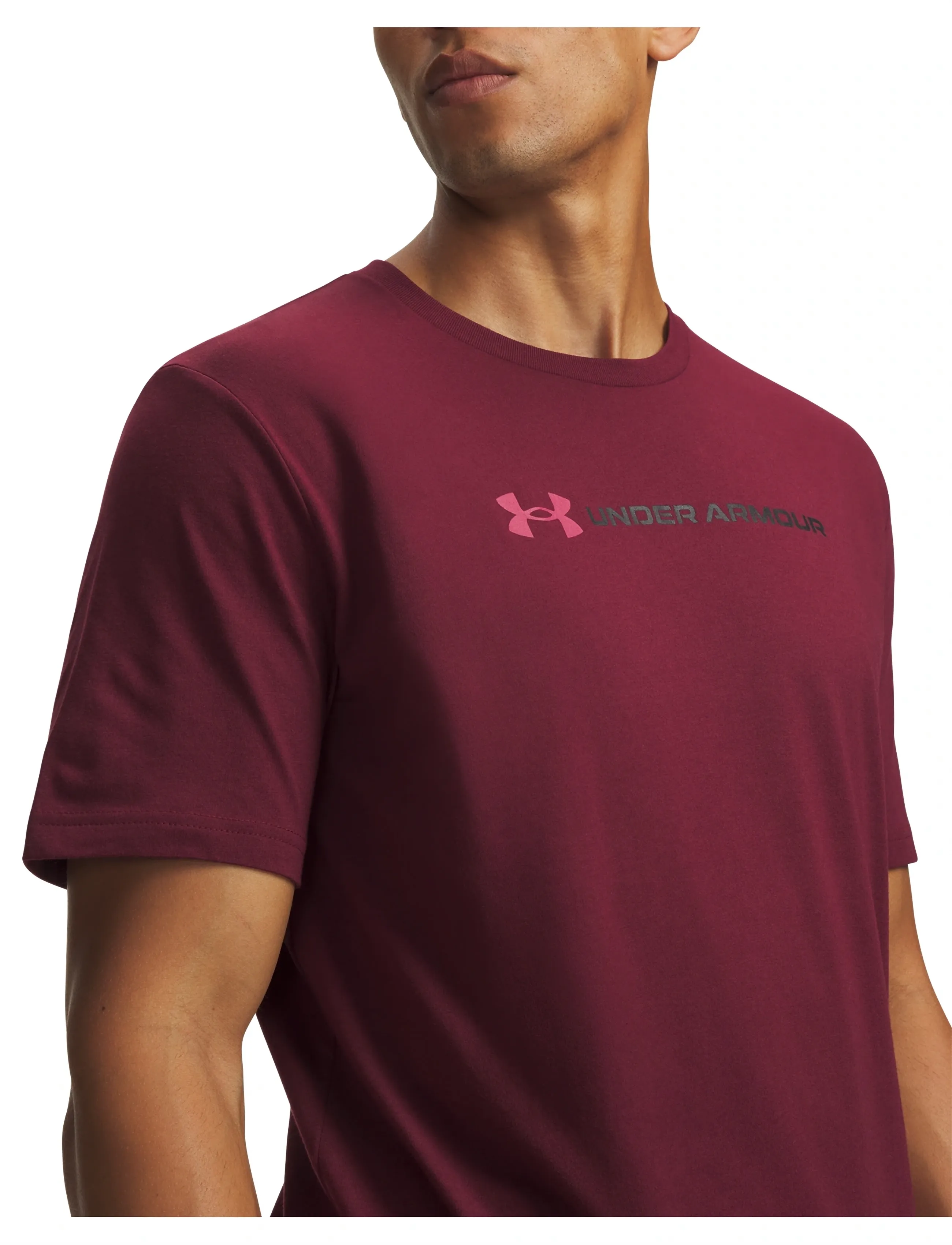 Under Armour - UA M LOGO WM SS - vintage maroon - 4
