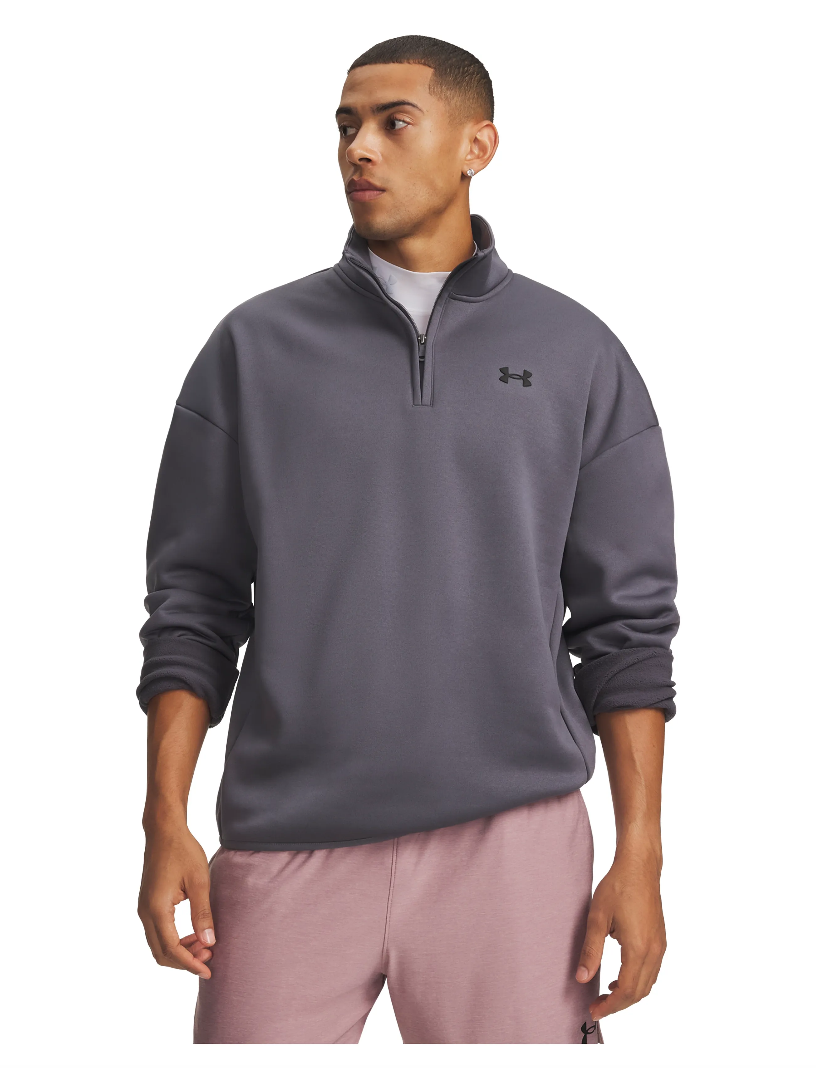 Under Armour - UA Armour Fleece 1/4 Zip - dressipluusid - castlerock - 0