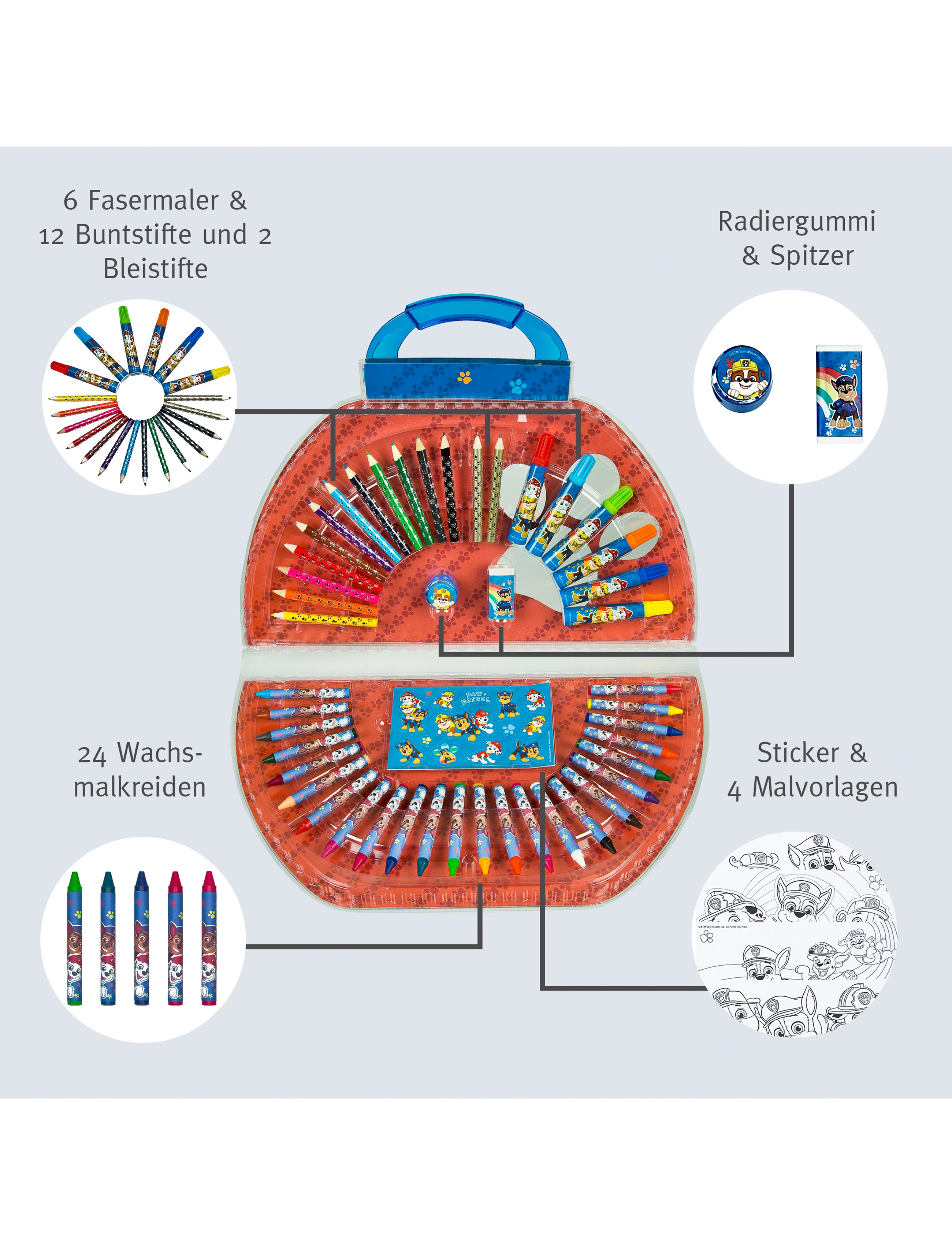 Undercover - Paw Patrol Colouring case - multi coloured - 5