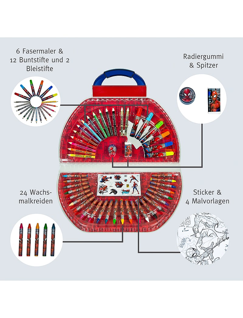 Undercover - Spider-man Colouring case - multi coloured - 5