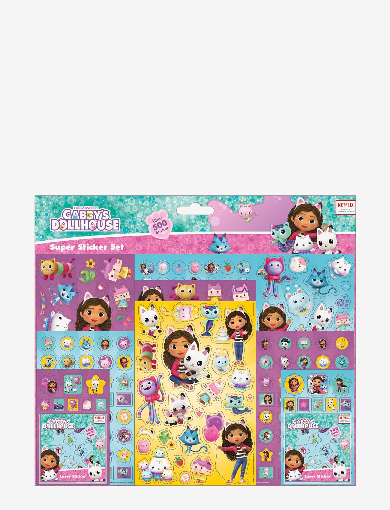 Gabby's Dollhouse - Gabby's Dollhouse Super sticker set - kleebised - pink - 0