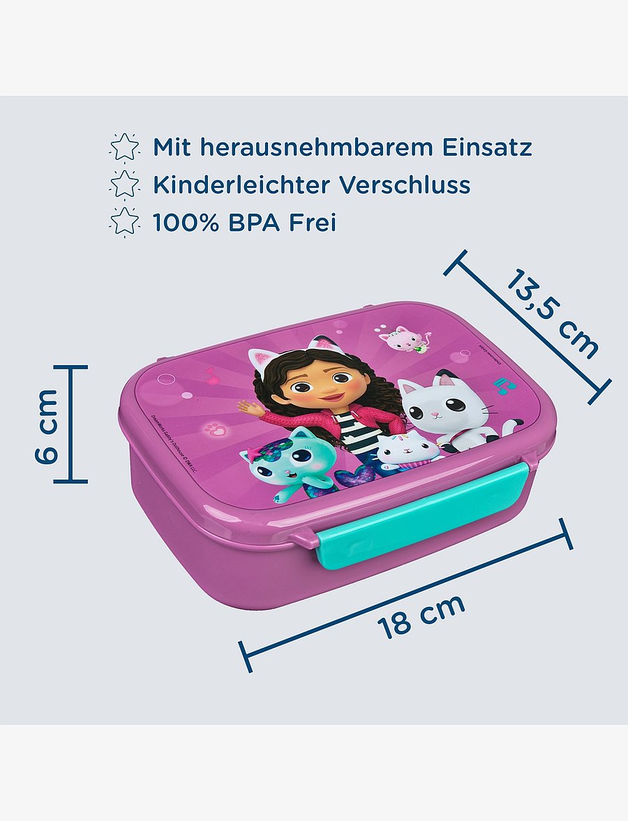 Gabby's Dollhouse - Gabby's Dollhouse lunch box - toidukarbid - pink - 2