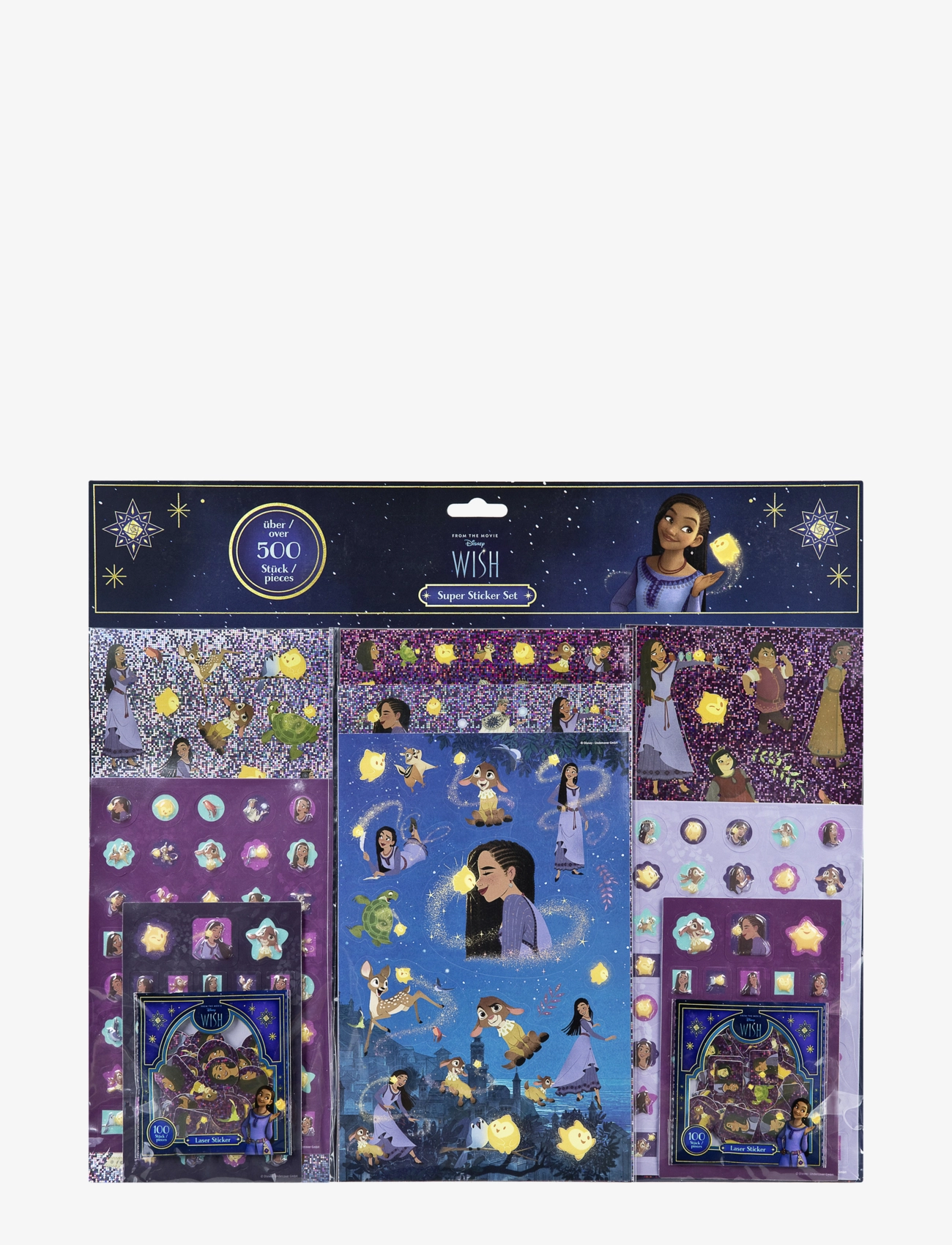 Ønsket Disney Wish Super Sticker Set, Børn, Stickers, Multi/mønstret, Str: ONE SIZE