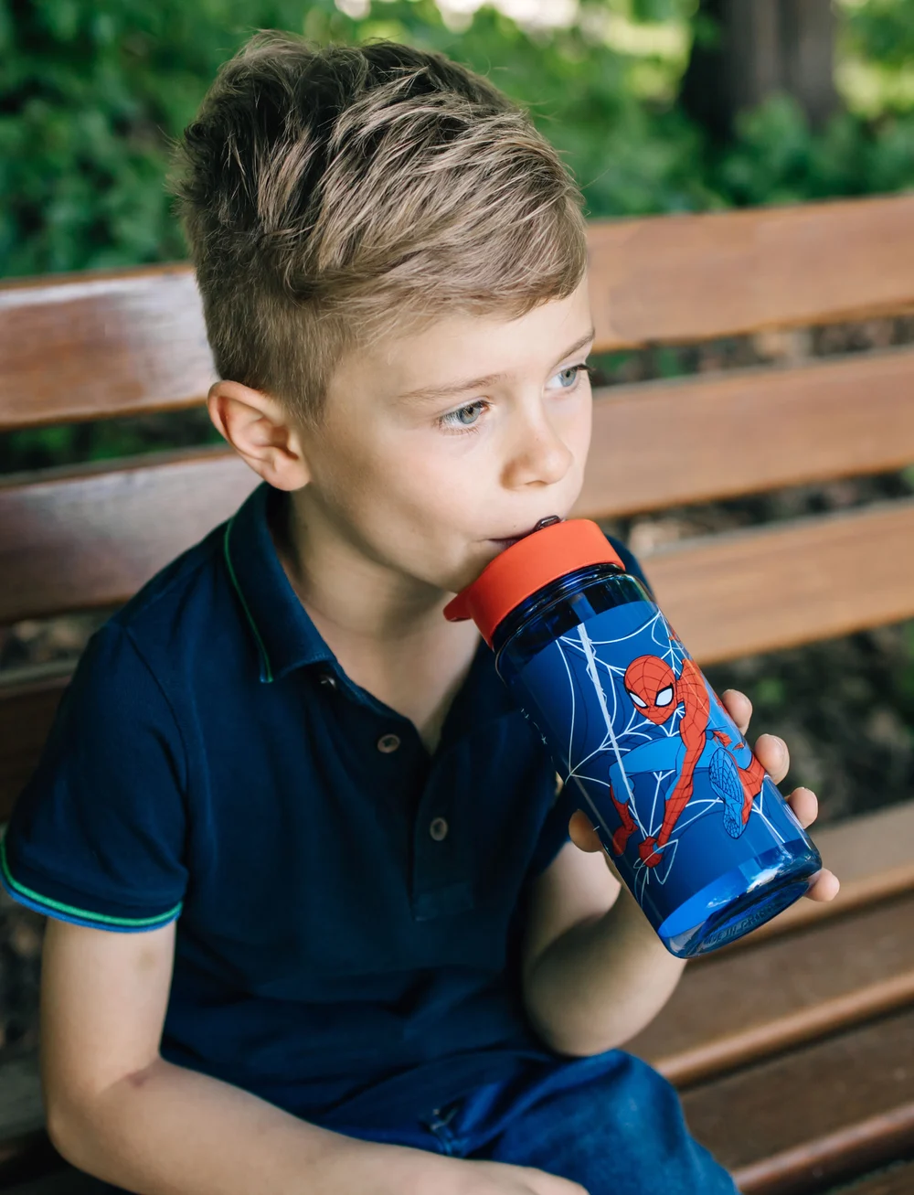 Spider-man - Spider-Man Lunch Box and Water Bottle Set - brotdosen - blue - 0