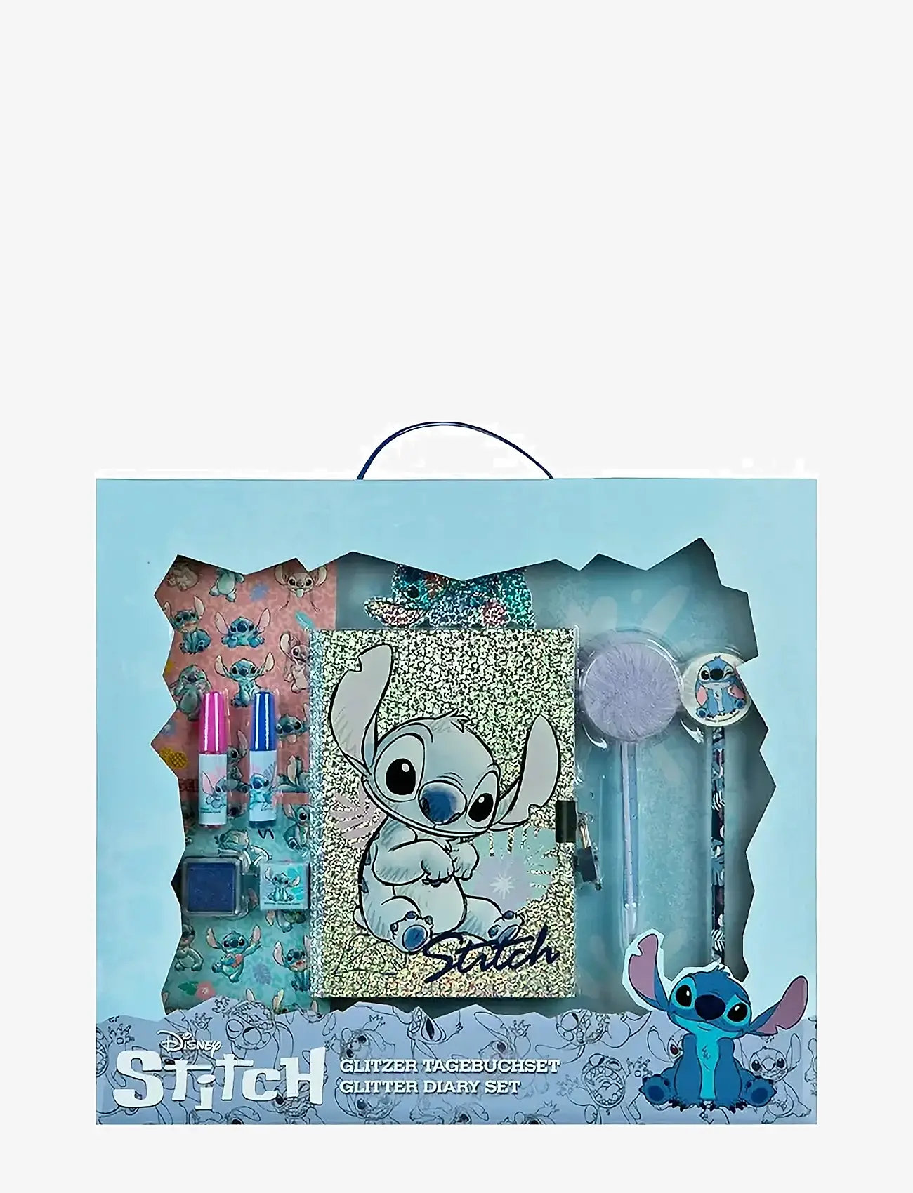 Undercover - Disney Stitch Glitter Diary Set - coloured pencils - blue - 1