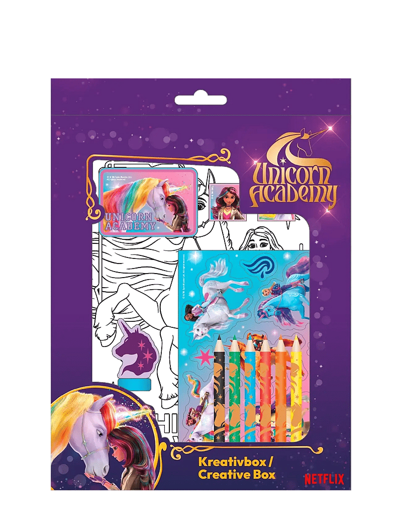 Ükssarvik - Unicorn Academy creative box - pliiatsid - multicolor - 0