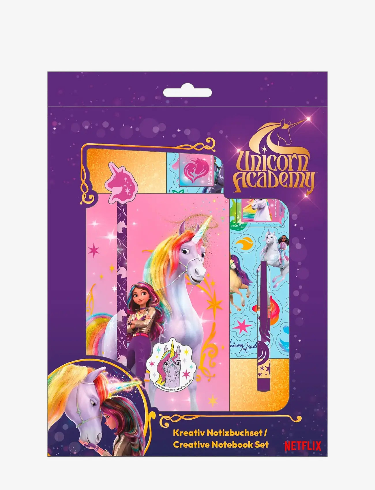 Ükssarvik - Unicorn Academy creative notebook set - kalendrid ja märkmikud - multicolor - 0