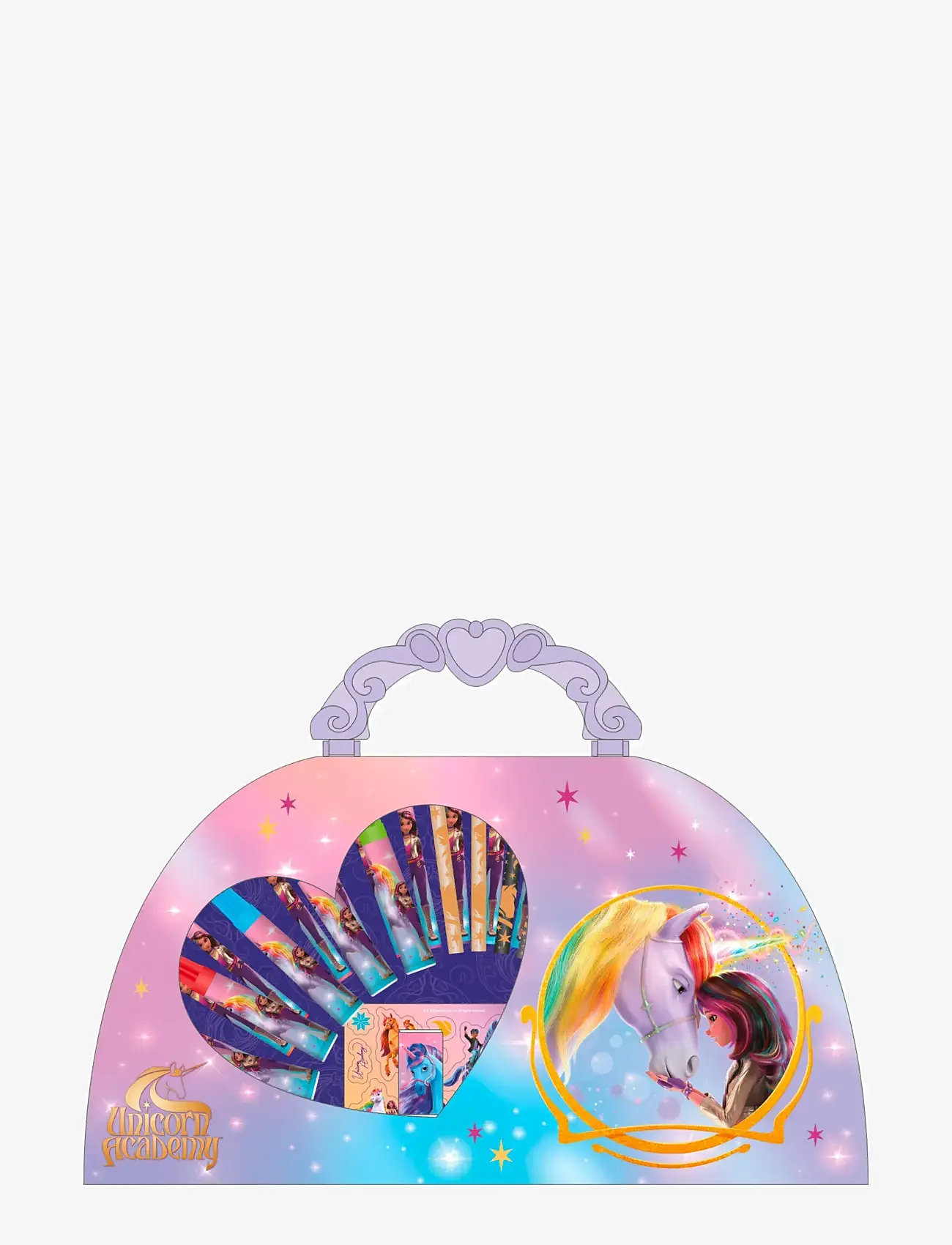 Eenhoorn - Unicorn Academy colouring case, 51 pcs. - potloden - multicolor - 0