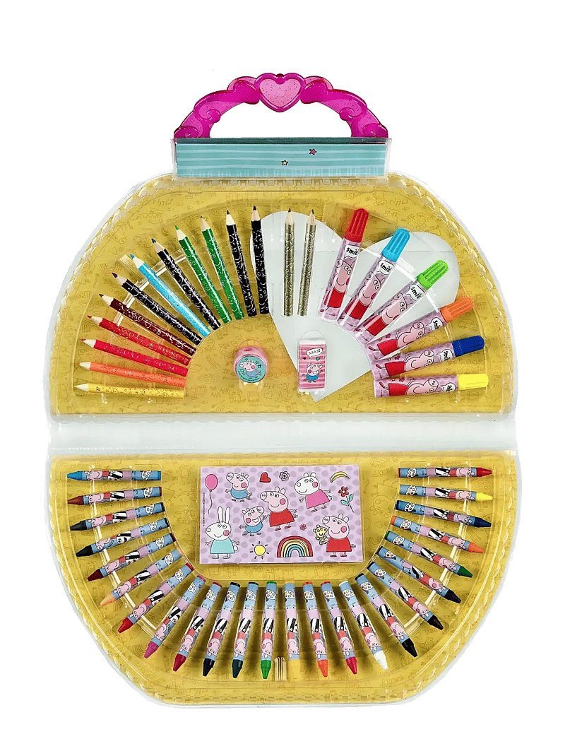 Põrsas Peppa - Peppa Pig colouring case, 51 pieces - kirjatarbed - multi coloured - 3