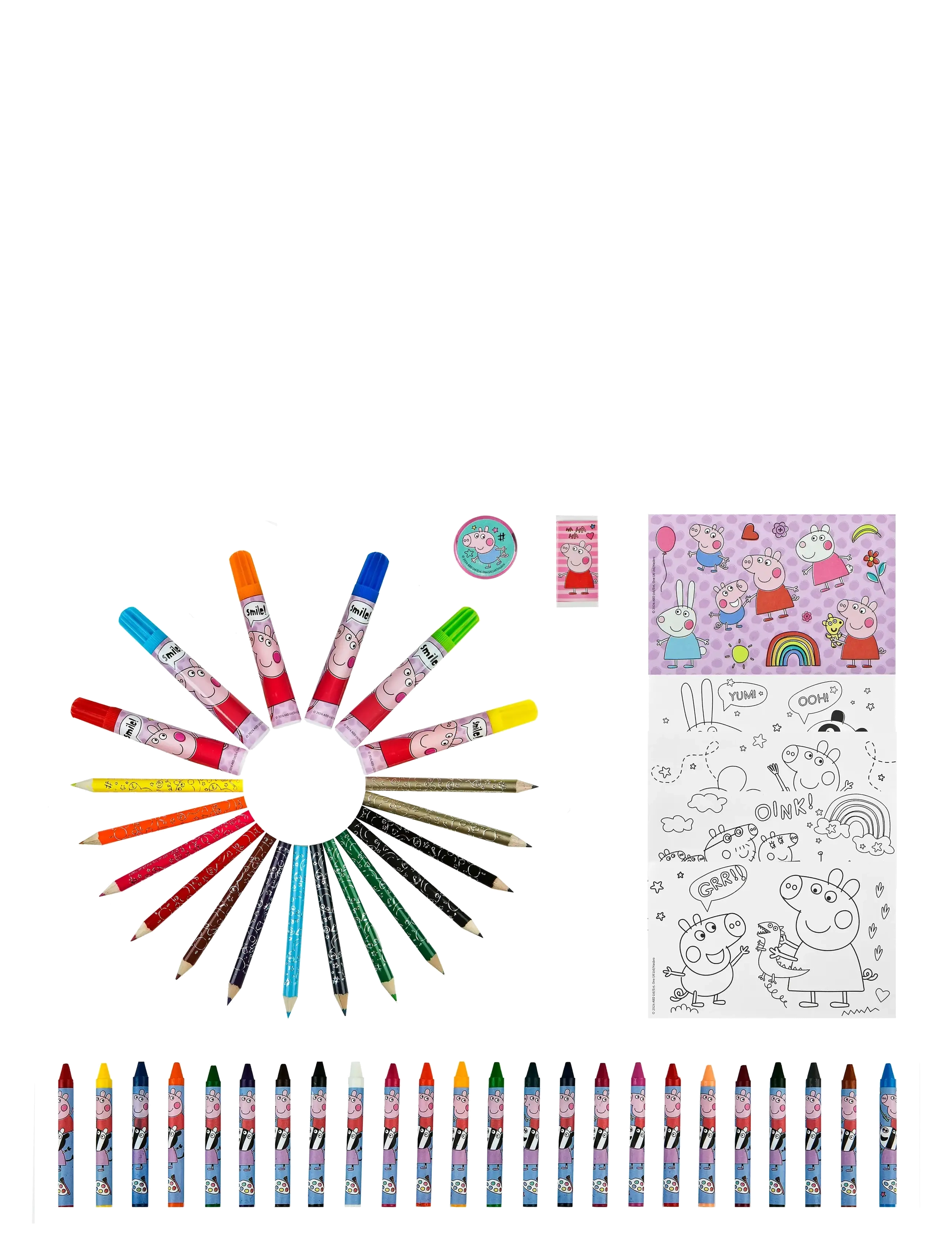 Peppa Wutz - Peppa Pig colouring case, 51 pieces - schreibwaren - multi coloured - 4