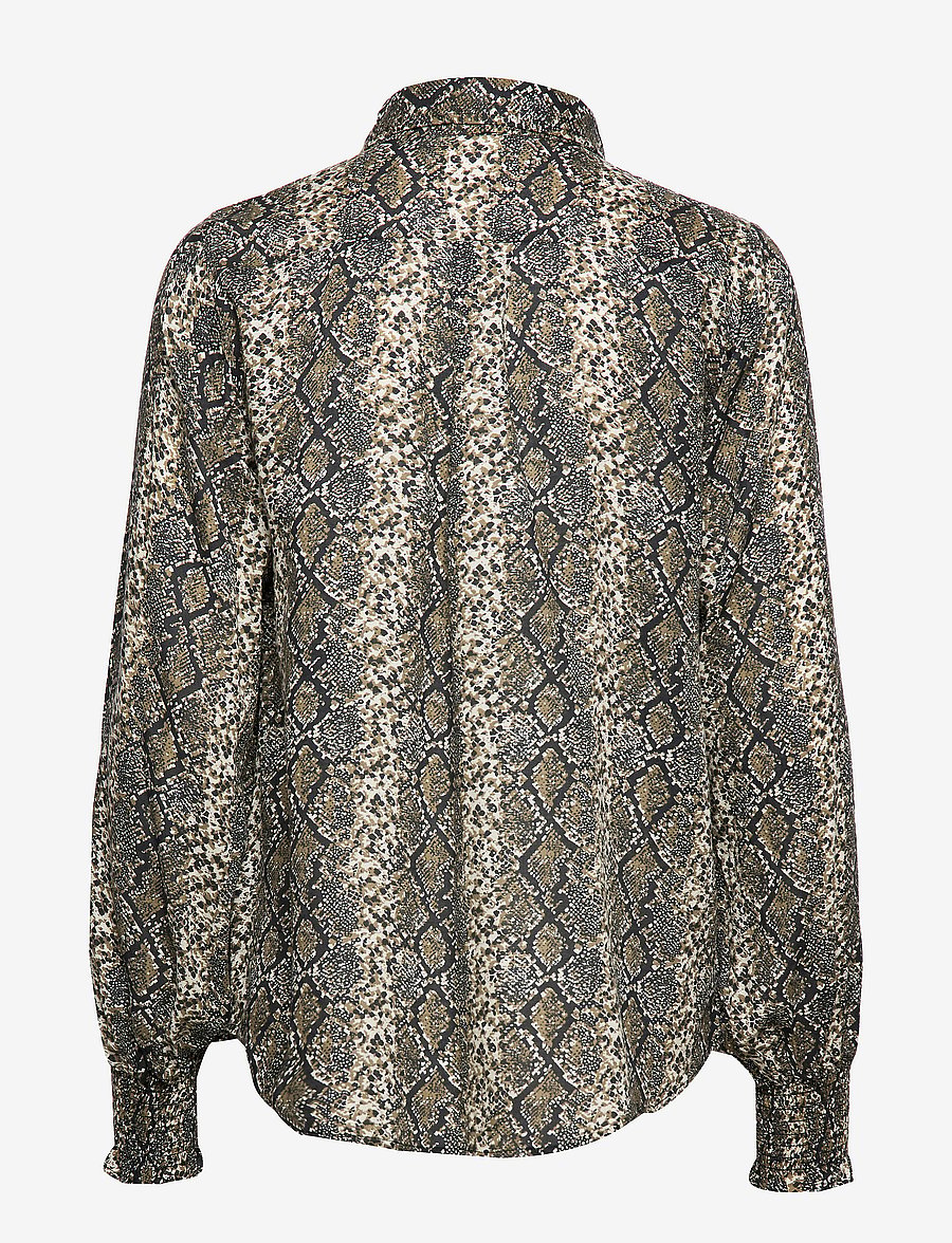 Underprotection - melina shirt - langärmelige blusen - grey - 1