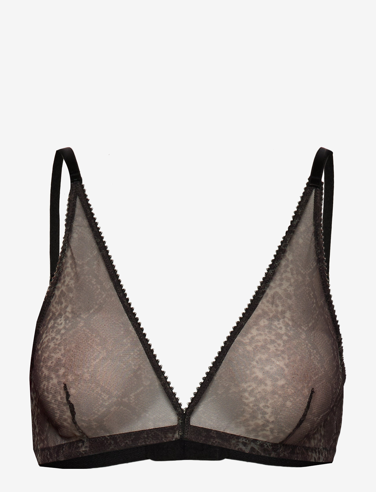 Underprotection - melina high apex bra - bralette krūšturi - grey - 0