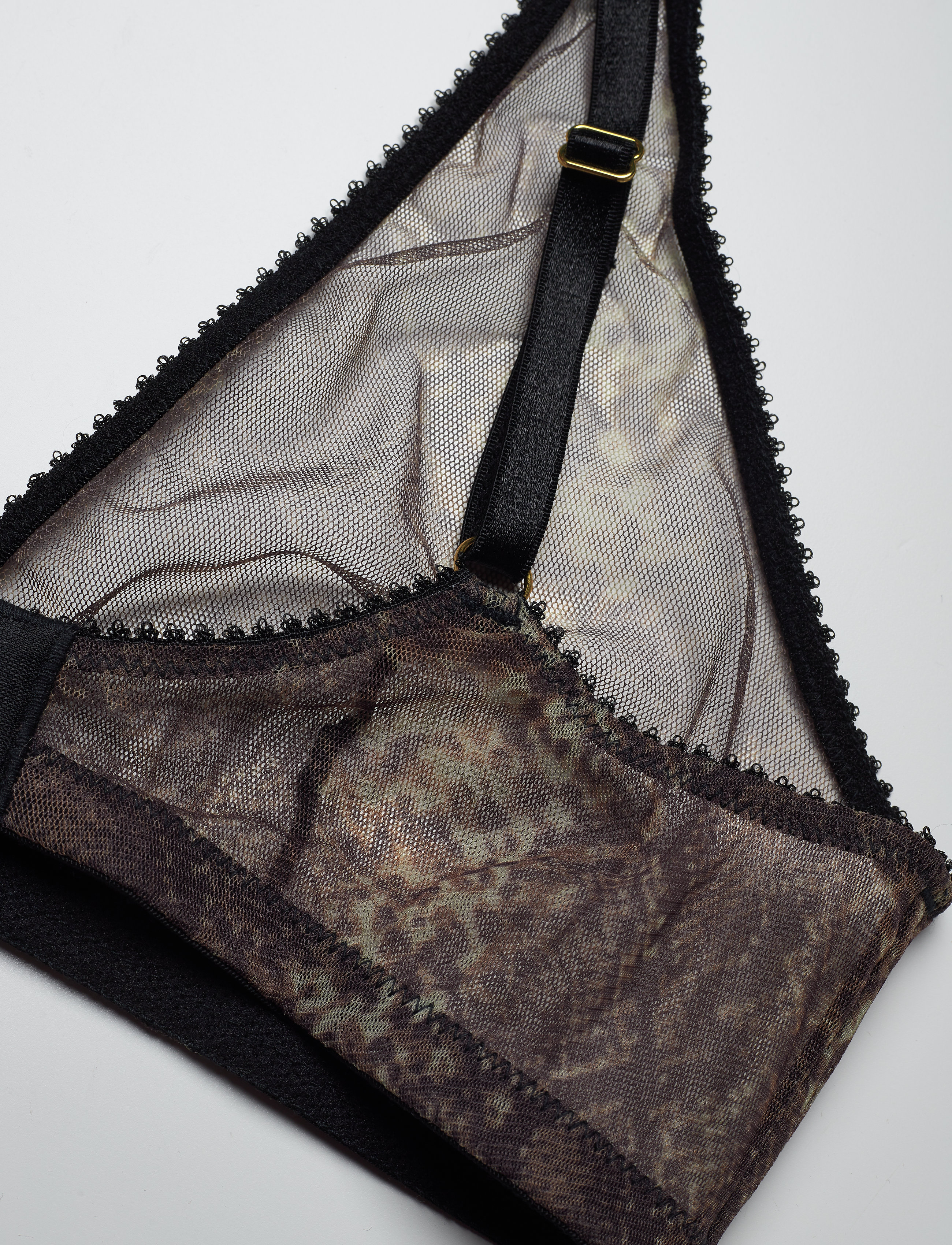 Underprotection - melina high apex bra - bralette - grey - 3