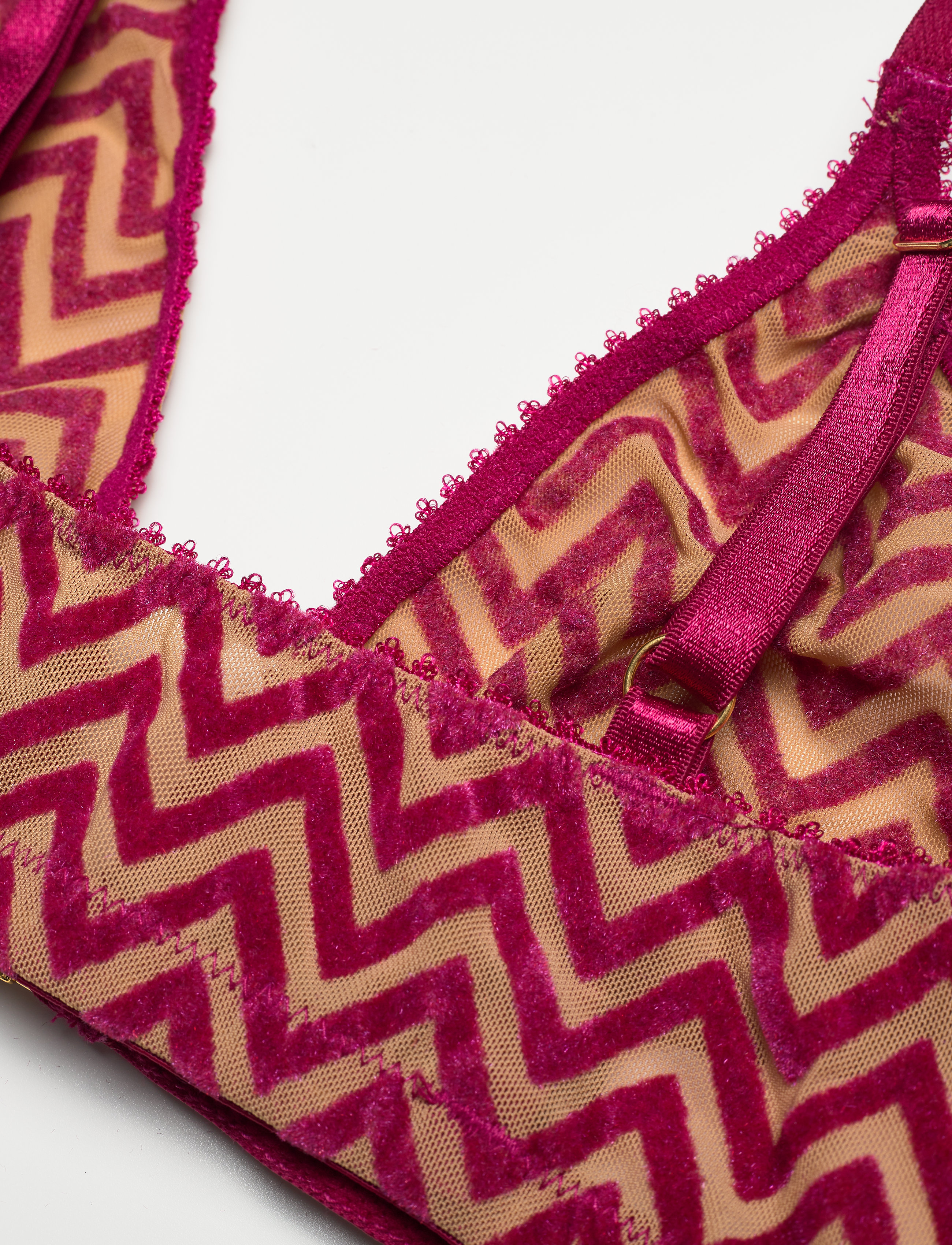 Underprotection - dina triangle bra - pink - 3