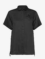 Underprotection - Freya short shirt - short-sleeved blouses - black - 0