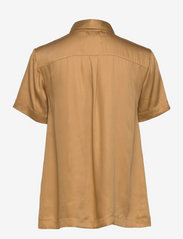Underprotection - Freya short shirt - short-sleeved blouses - dijon - 1