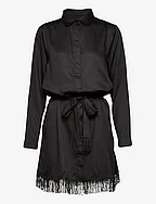 Freya shirt dress - BLACK