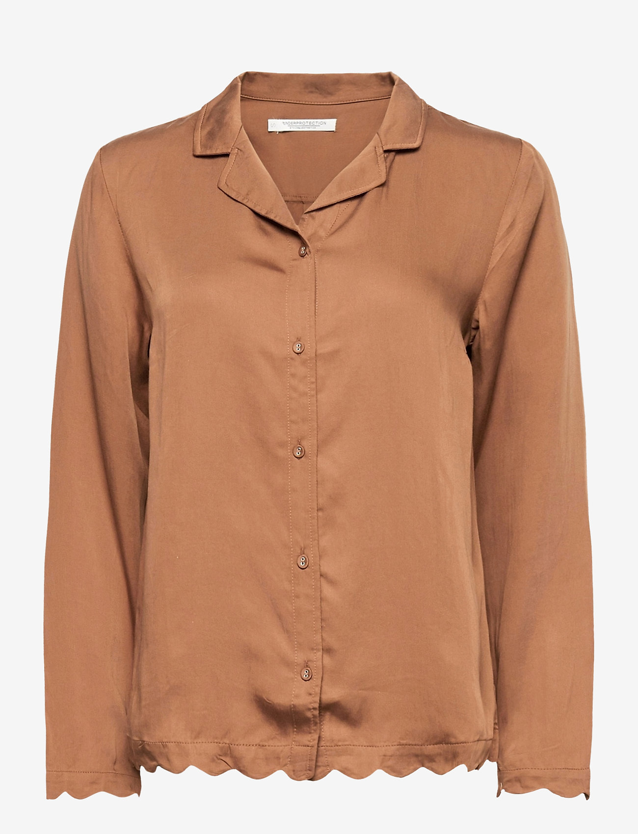 Underprotection - jane shirt - oberteile - brown - 0