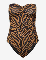 Underprotection - Melina Swimsuit - badedragter - camel - 2