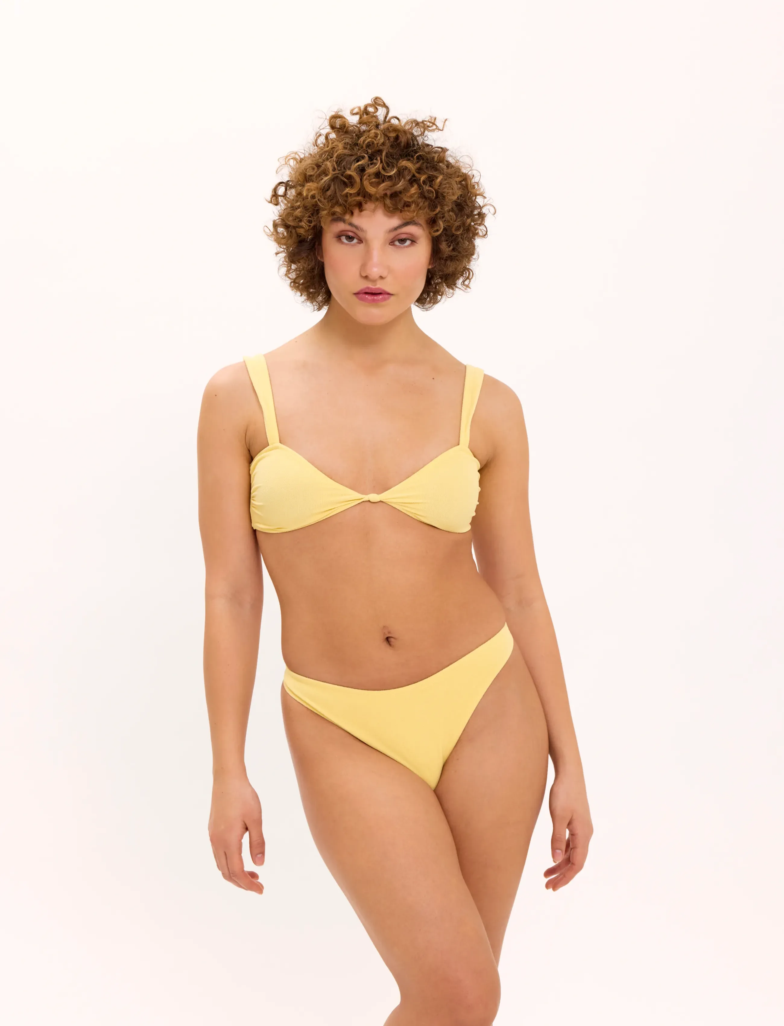 Understatement Underwear Balconette Bikini Top, Kvinder, Balconette Bikinioverdel, Gul, Str: L