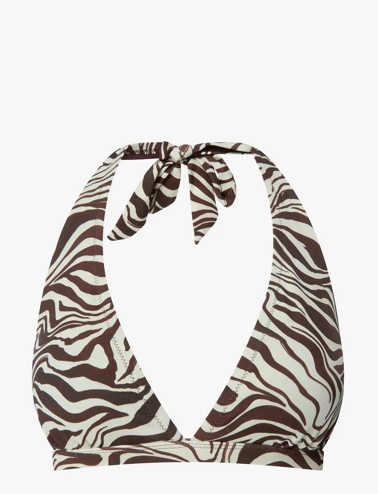 Understatement Underwear - Halter Bikini Top - dreieck-bikini-oberteile - zebra - 1
