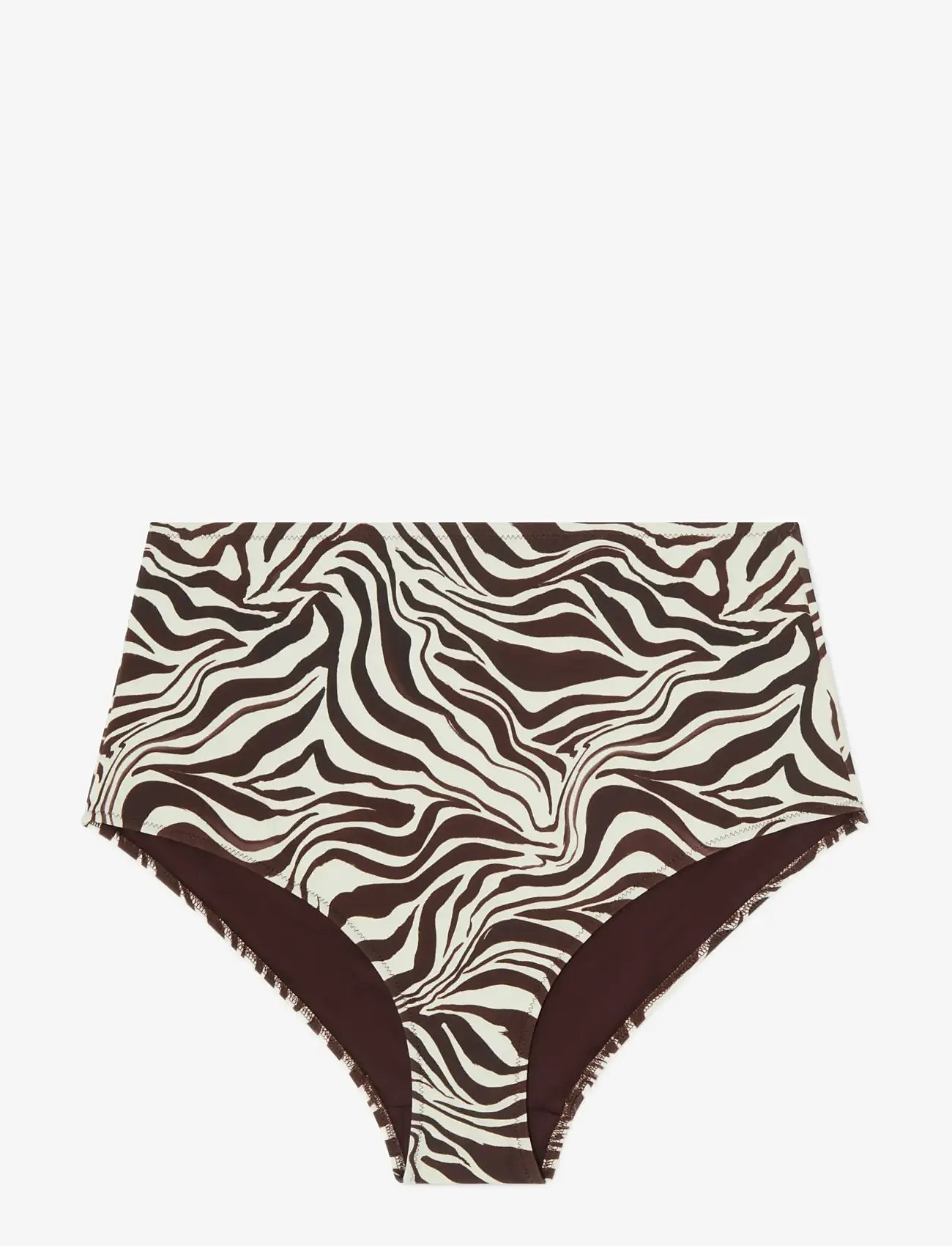 Understatement Underwear - Highwaist Bikini Briefs - bikinitrosor med hög midja - zebra - 1