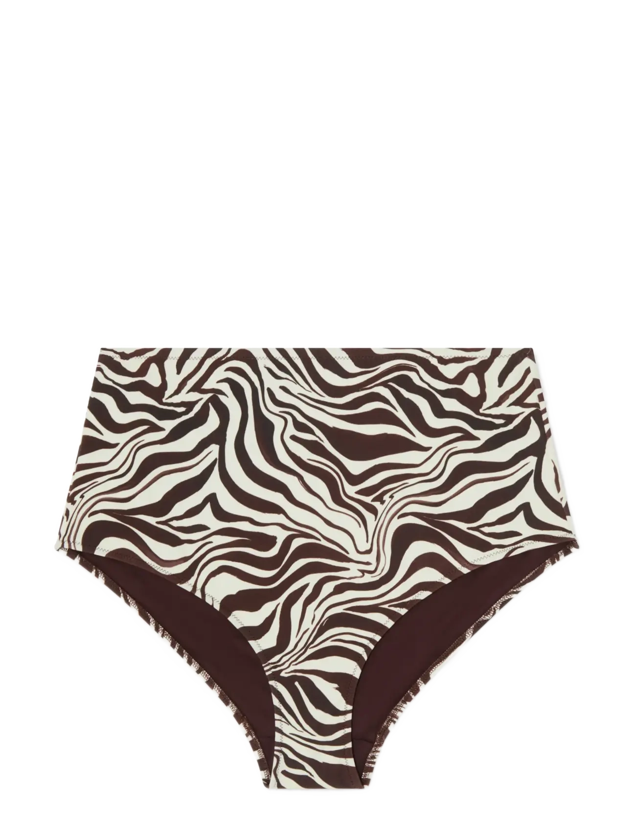 Understatement Underwear Highwaist Bikini Briefs - Riided - ZEBRA / brown
