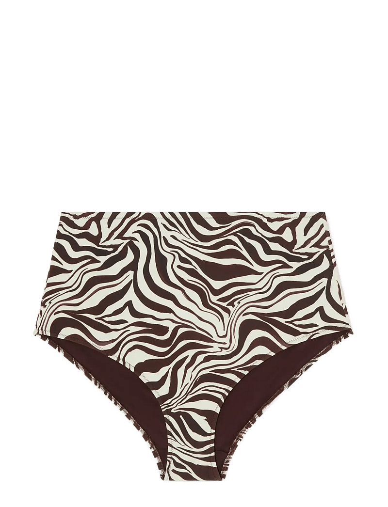 Understatement Underwear - Highwaist Bikini Briefs - bikinitrosor med hög midja - zebra - 1