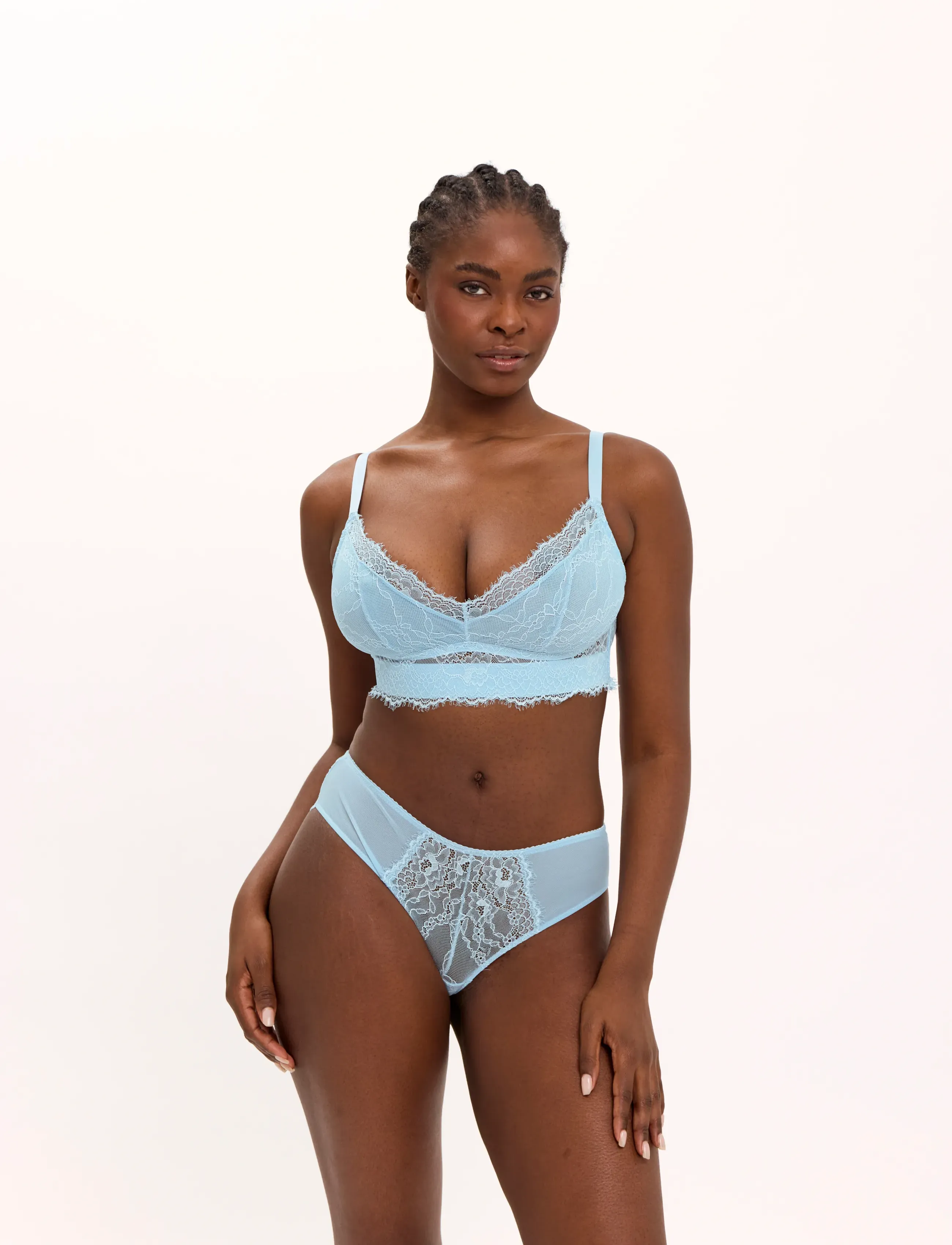 Understatement Underwear - Lace Support Bra - bügellose bhs - sky - 0