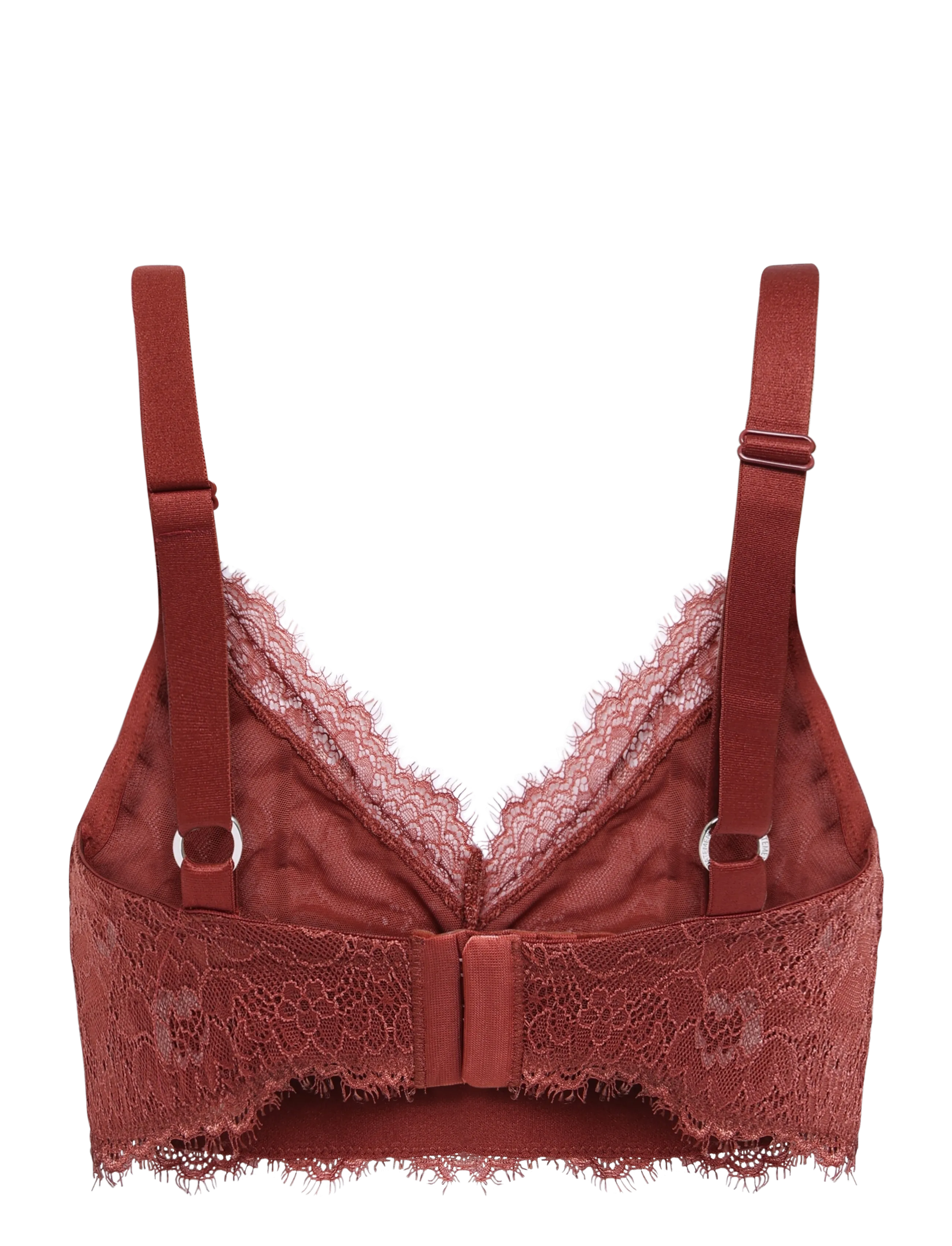 Understatement Underwear - Lace Support Bra - braletid - rust - 1