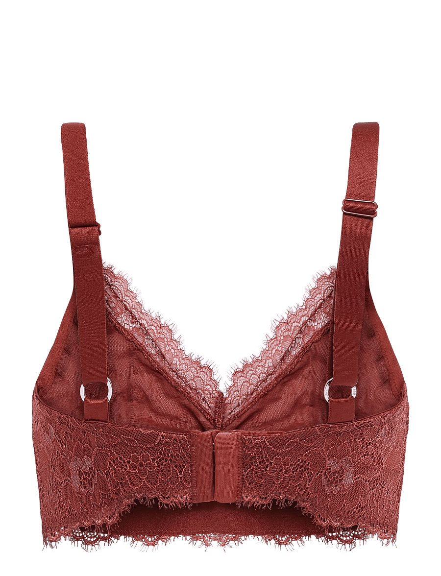 Understatement Underwear - Lace Support Bra - braletid - rust - 1