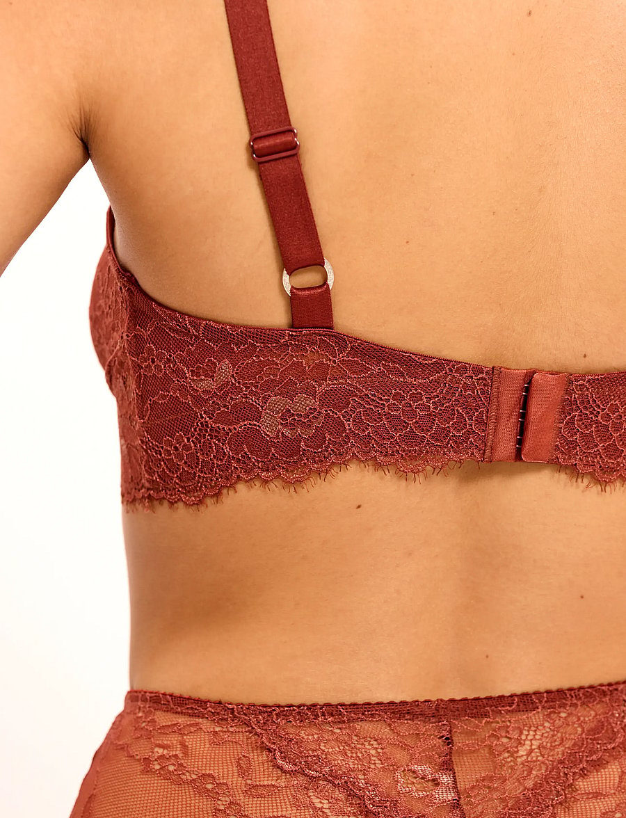 Understatement Underwear - Lace Support Bra - bralette - rust - 3